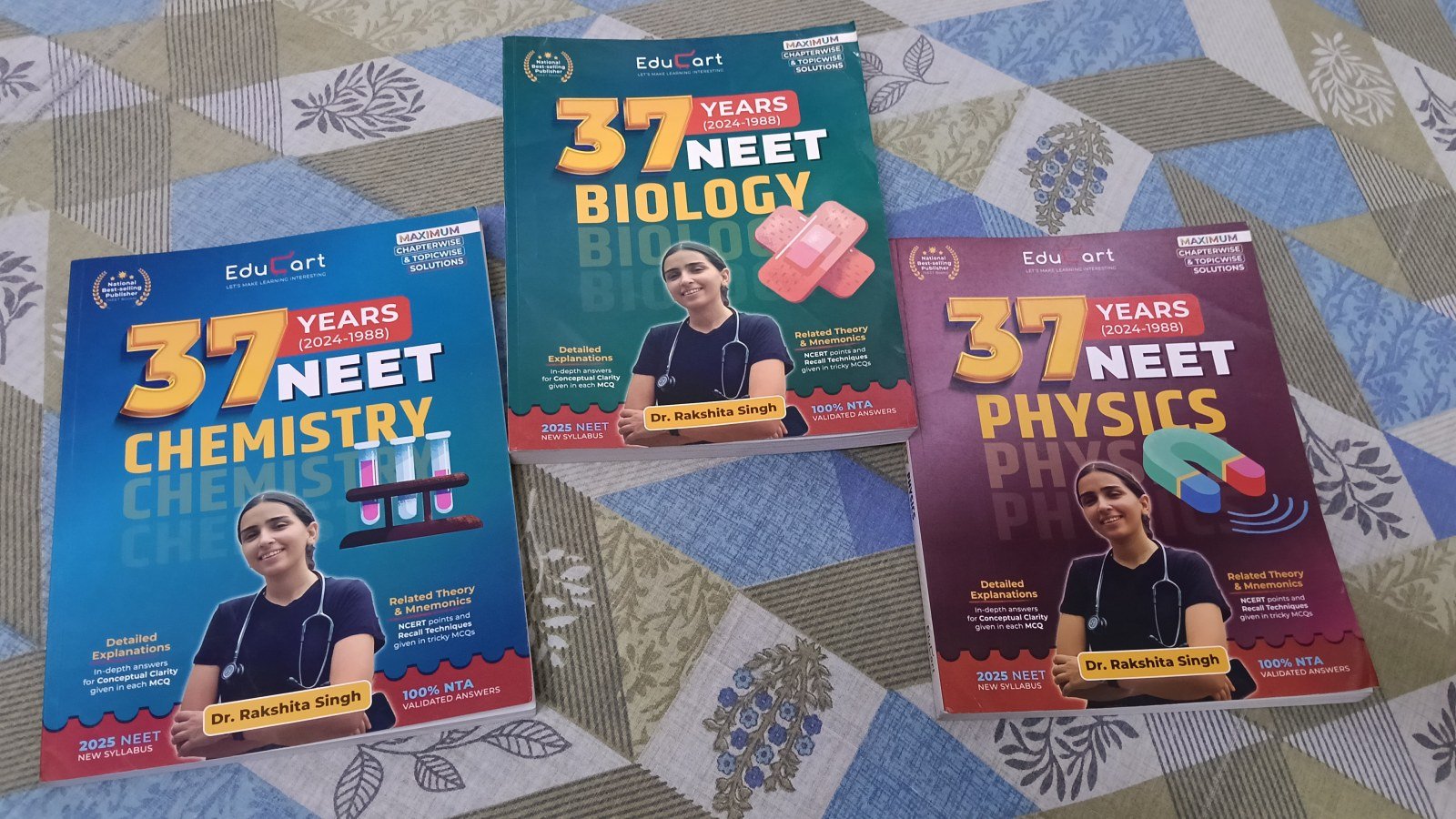 37 Years Neet Biology physics chemistry - Second Hand - Bookaao