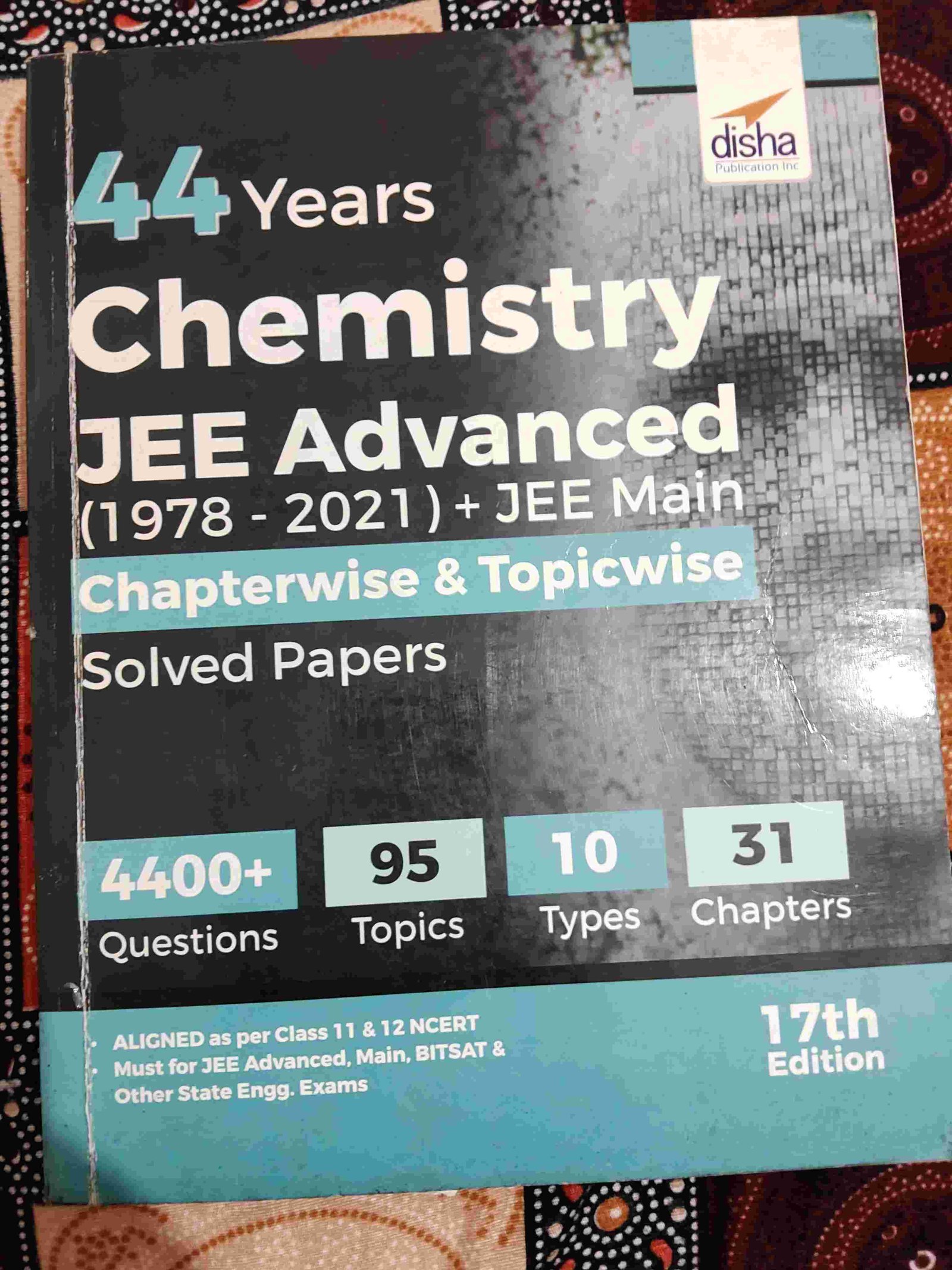 44yr Chemistry Jee Advanced+Mains Solved Papers - Second Hand - Bookaao