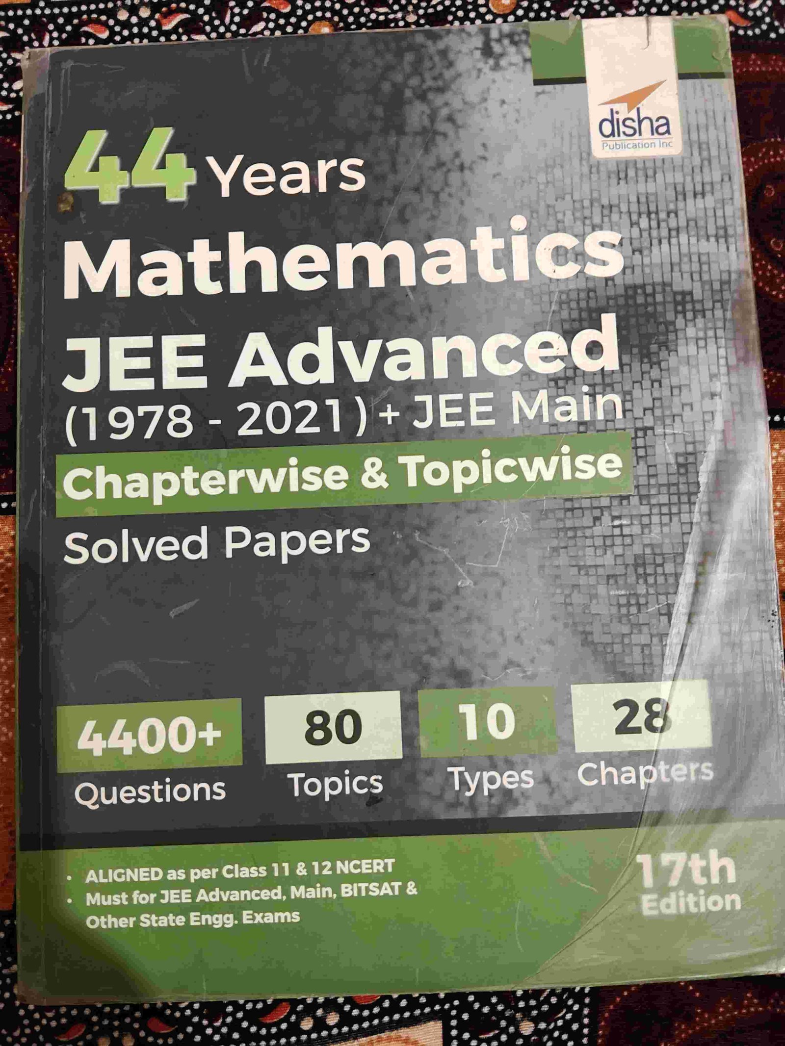 44yr Mathematics Jee Advanced+Mains Solved Papers - Second Hand - Bookaao