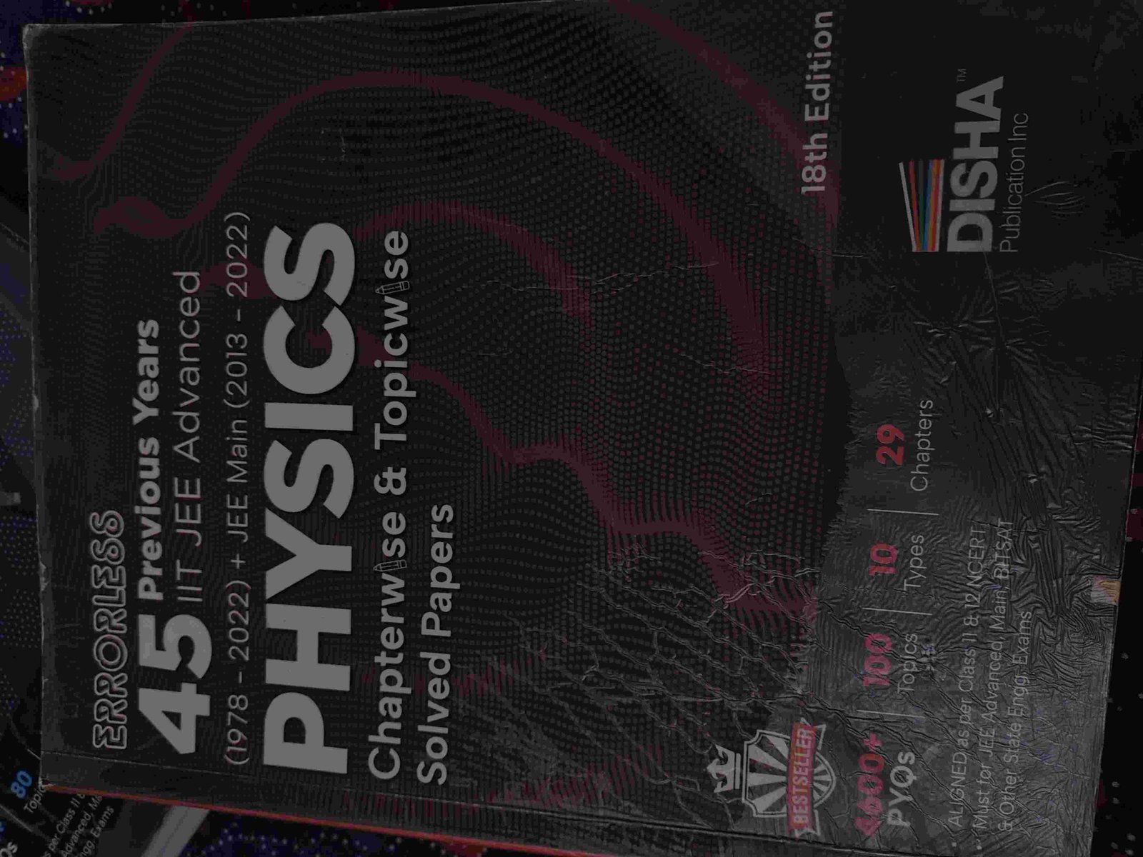 45 years-JEE Mains+Adv-PYQs-Physics-Errorless-Dish - Second Hand - Bookaao