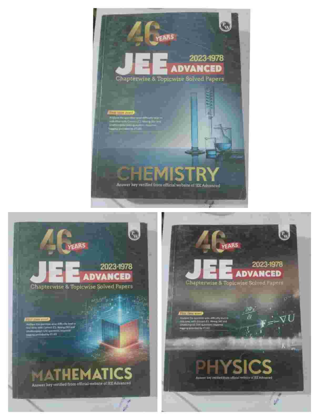 46 years JEE ADVANCED PYQ's - New Book - Bookaao