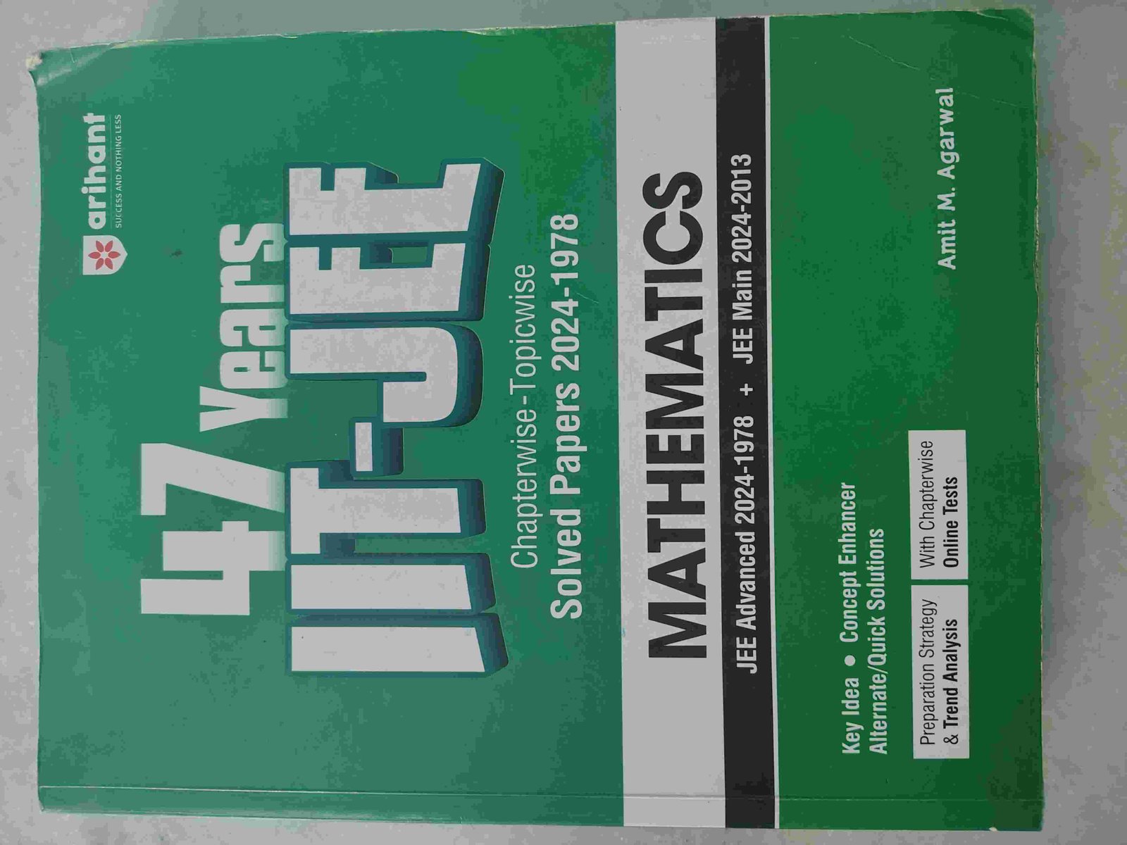 47 years Chapterwise solved paper Mathmatics - Second Hand - Bookaao