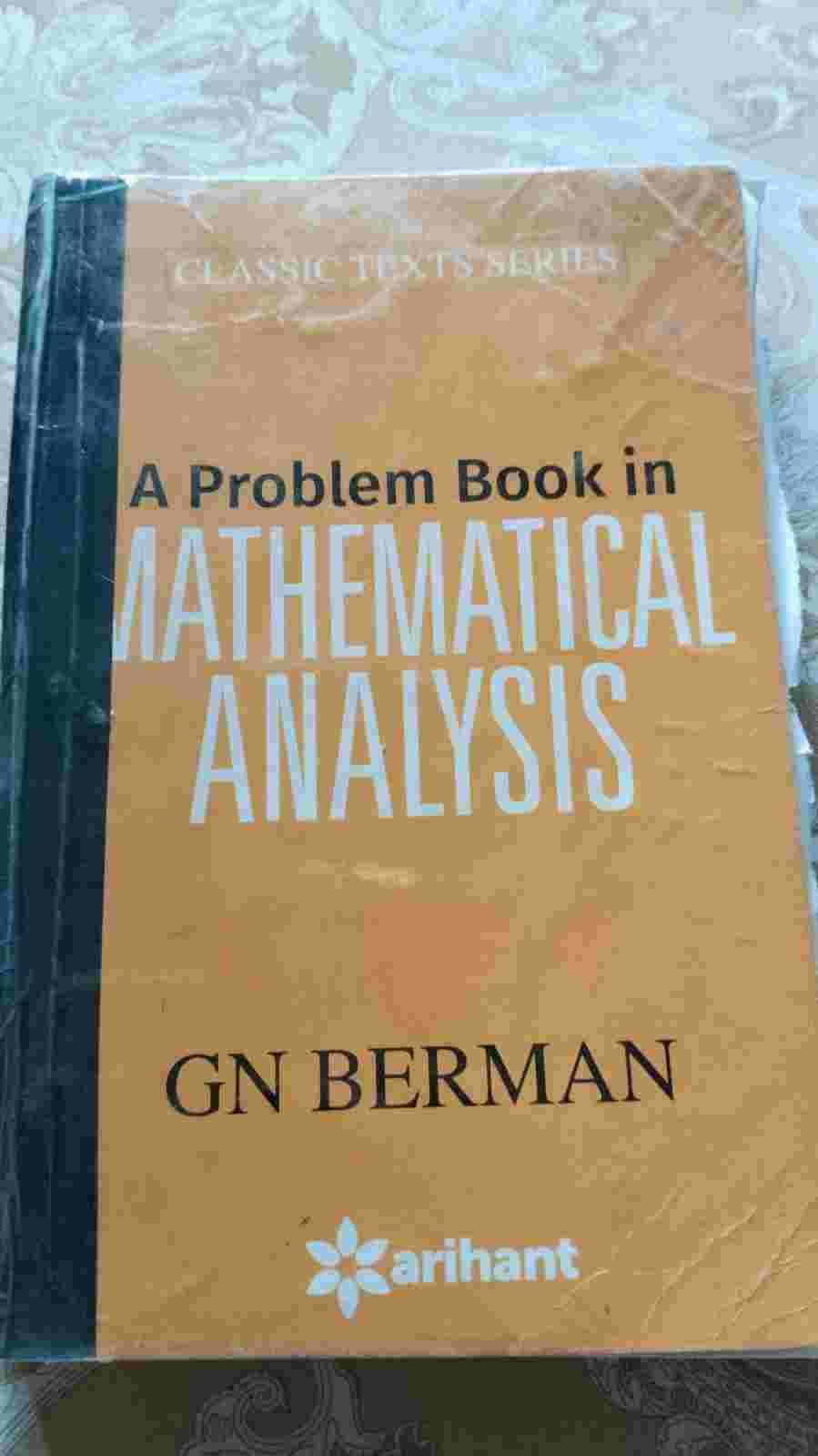A PROBLEM IN MATHEMATICS GN BERMAN - Second Hand - Bookaao