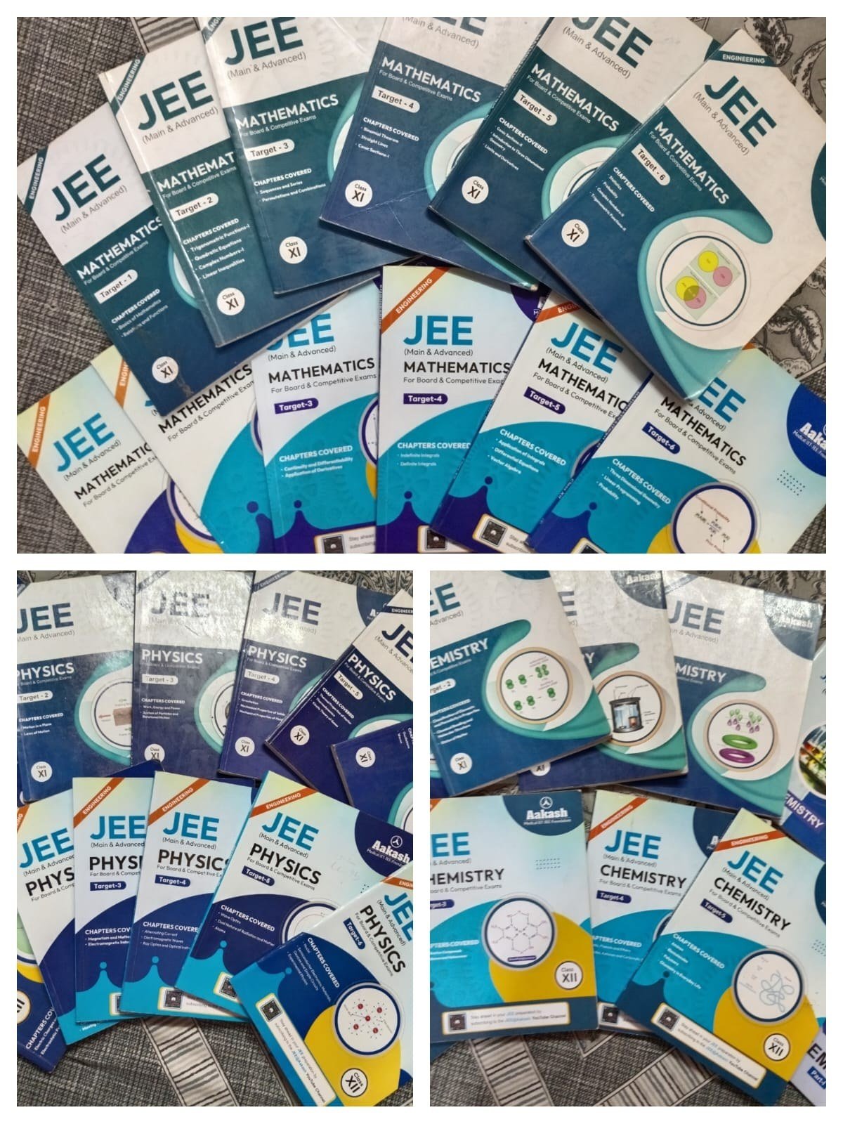 AAKASH JEE MAINS AND ADVANCE CLASS 11 & 12 MODULES - Second Hand - Bookaao