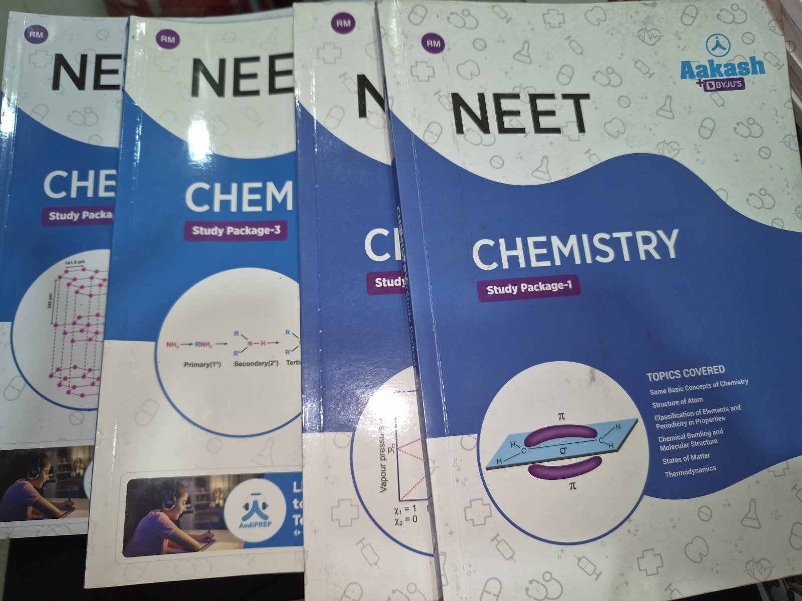AAKASH NEET- CHEMISTRY Study Package (1-5) - New Book - Bookaao