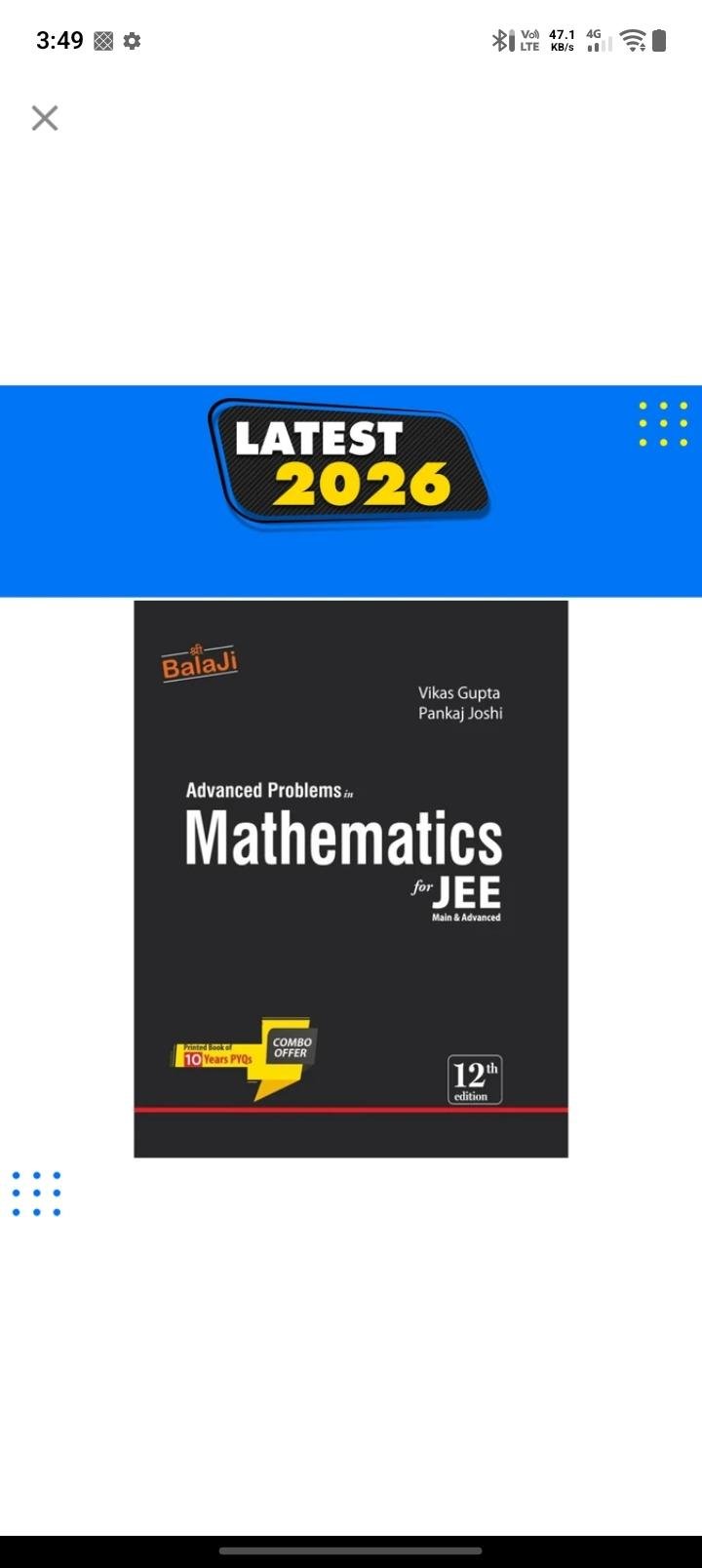 ADVANCED PROBLEMS IN MATHEMATICS - New Book - Bookaao