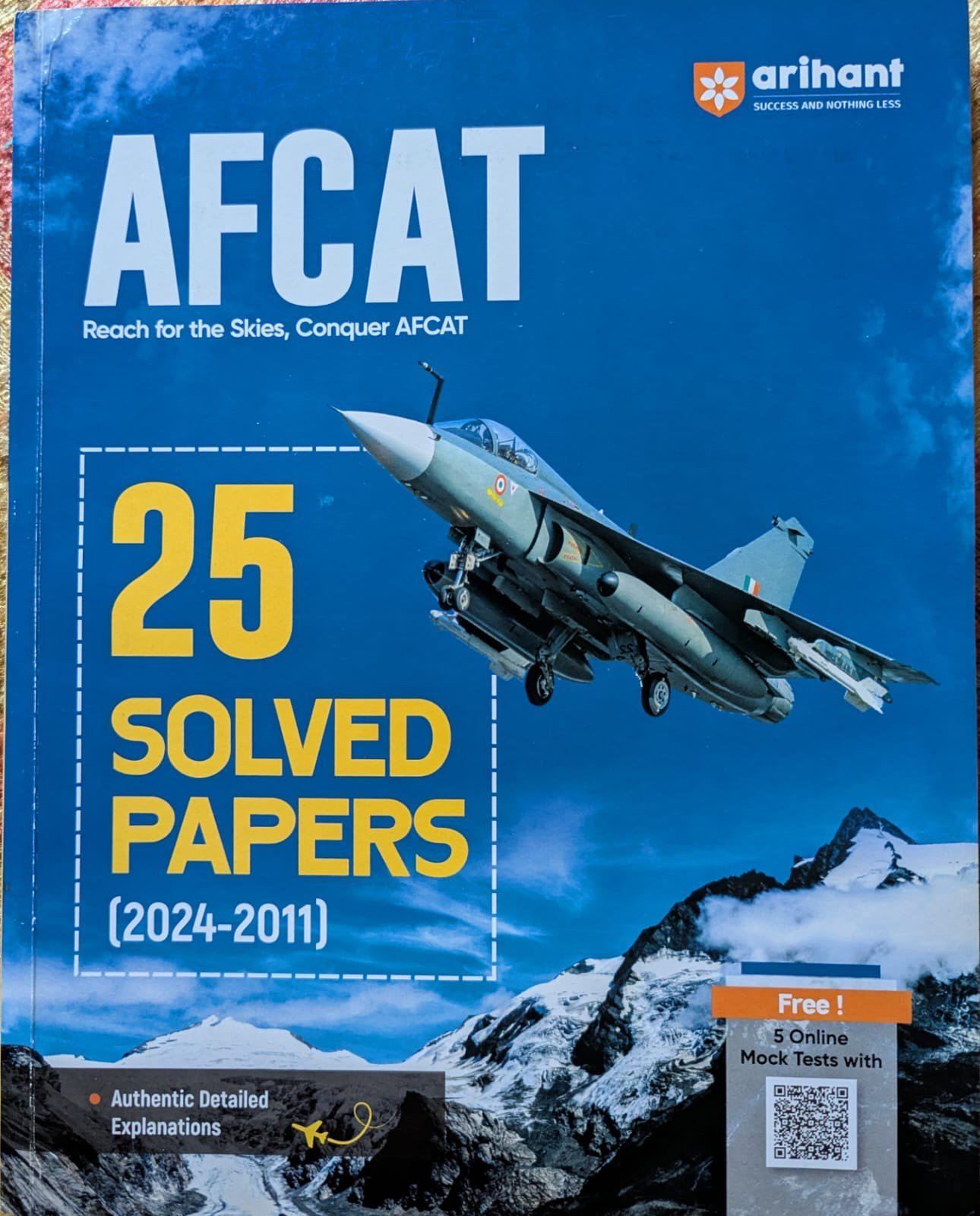 AFCAT | 25 Solved Papers (2024-2011) | English - New Book - Bookaao