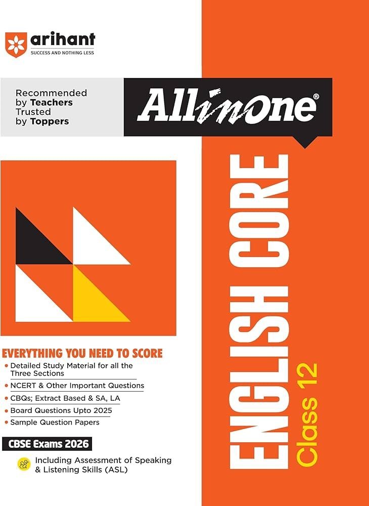 ALL IN ONE ARIHANT ENGLISH CLASS 12TH CBSE 2027 - Second Hand - Bookaao