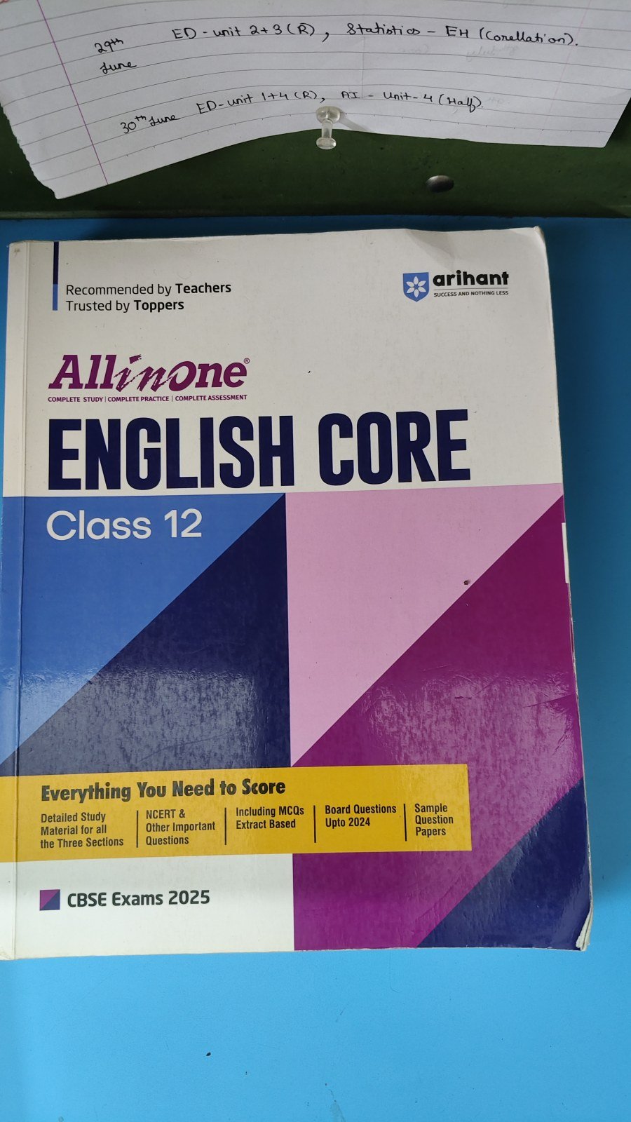 Buy Second Hand All in One English Core Class 12 CBSE-2025 in Kolkata - Bookaao