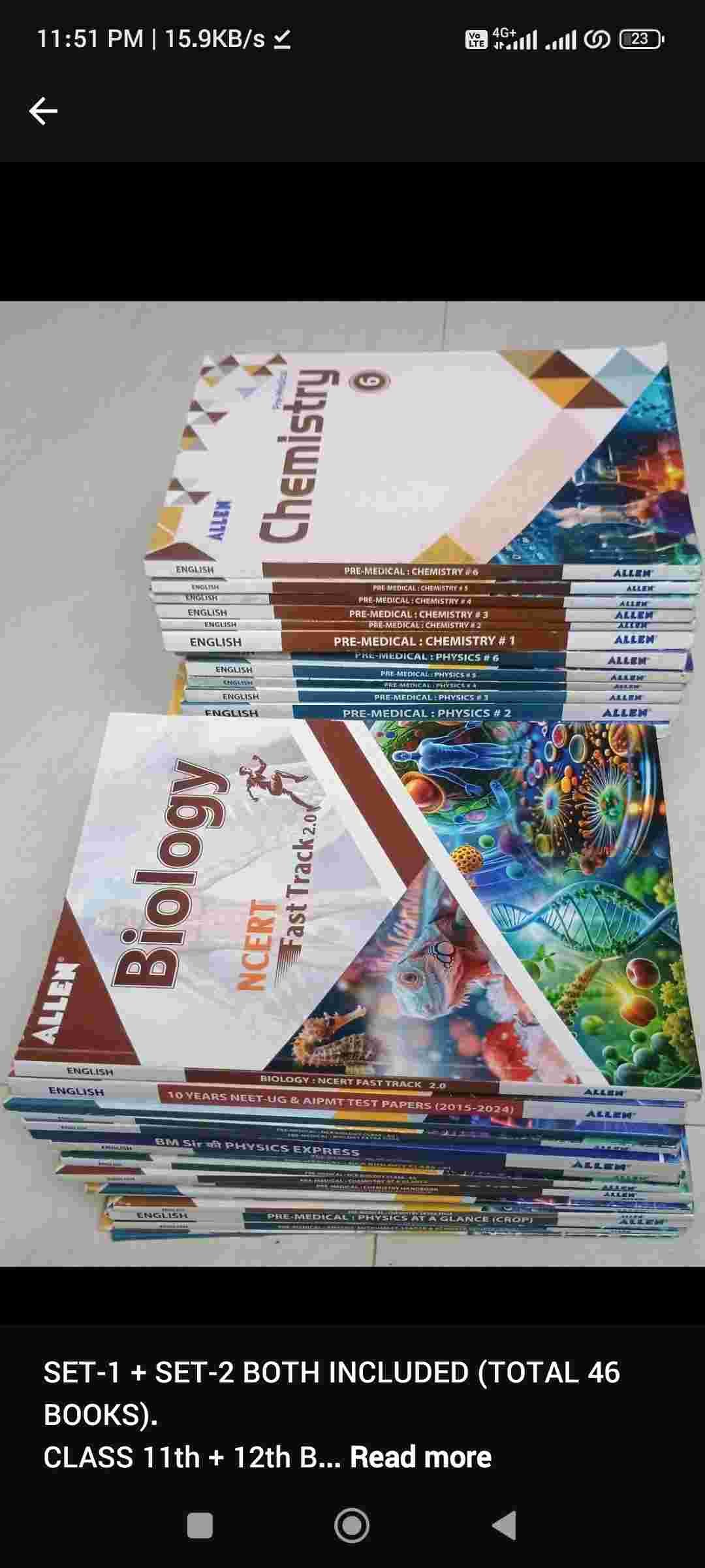 Allen 2025 NEET COMBO PACKAGE of Complete 46 boook - Second Hand - Bookaao