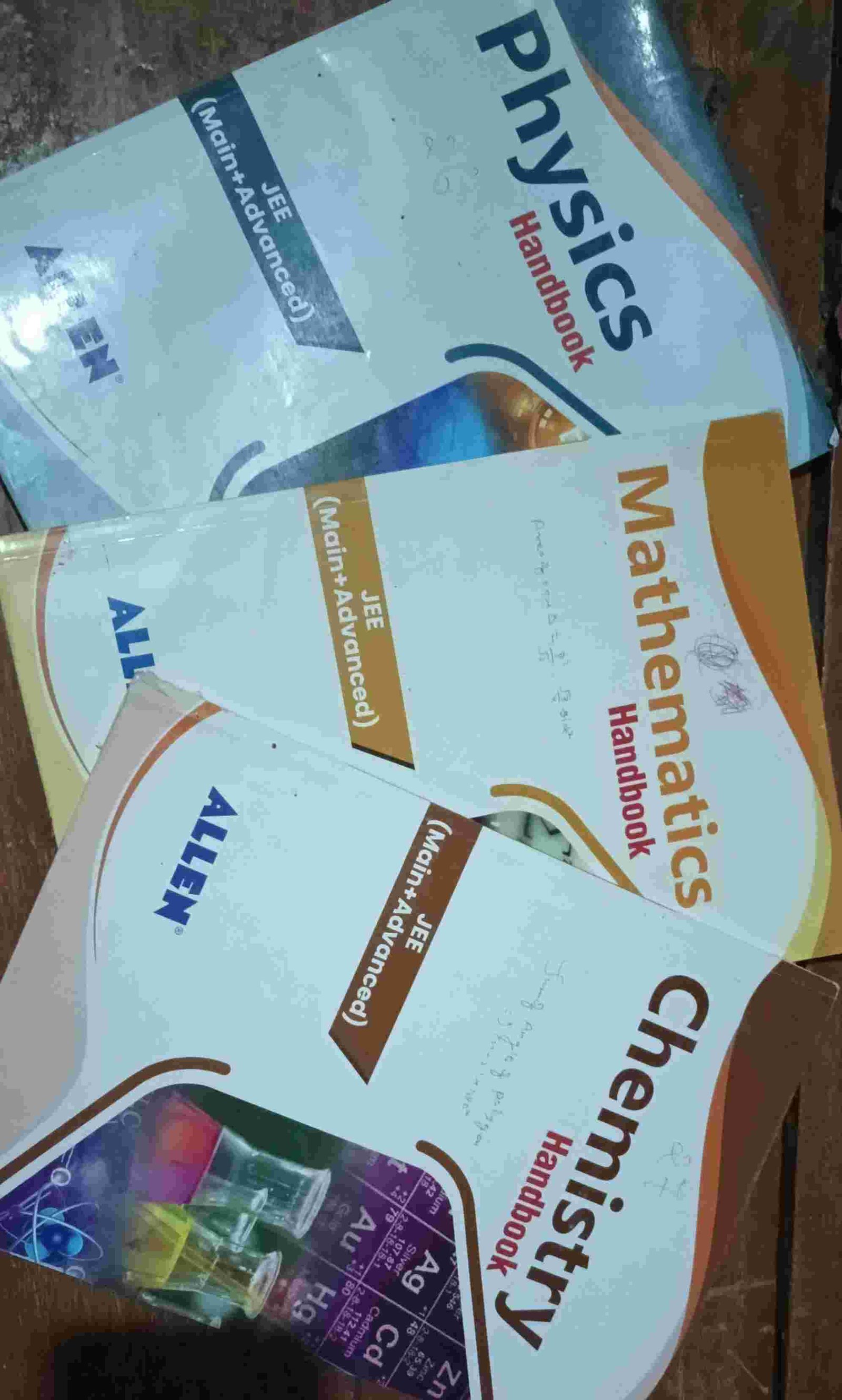 Buy Second Hand ALLEN JEE (Main + Advanced) Handbook Set -PCM in Village Turshi - Bookaao