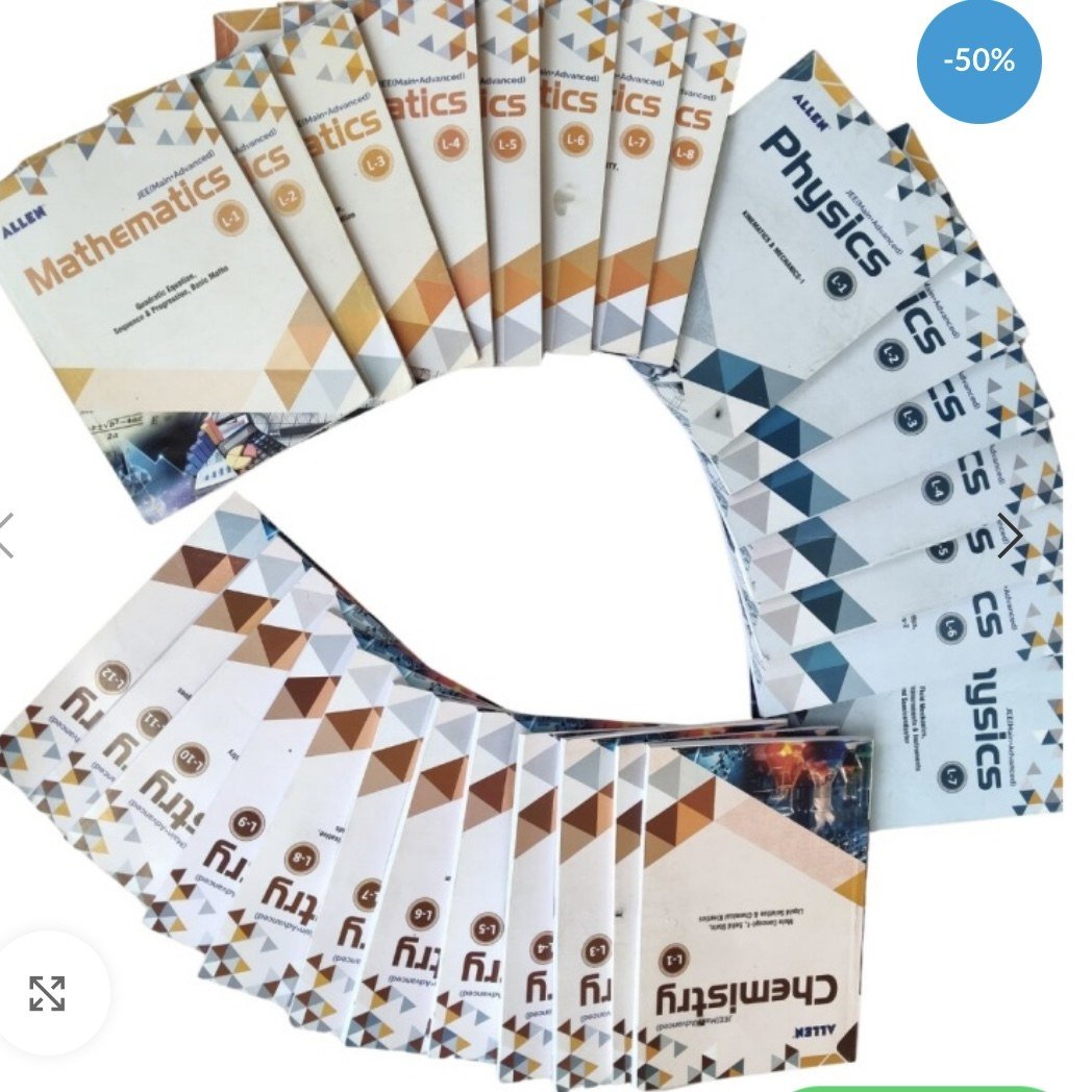 Buy Second Hand Allen jee mains and advanced modules in Jasath ( Draked) - Bookaao