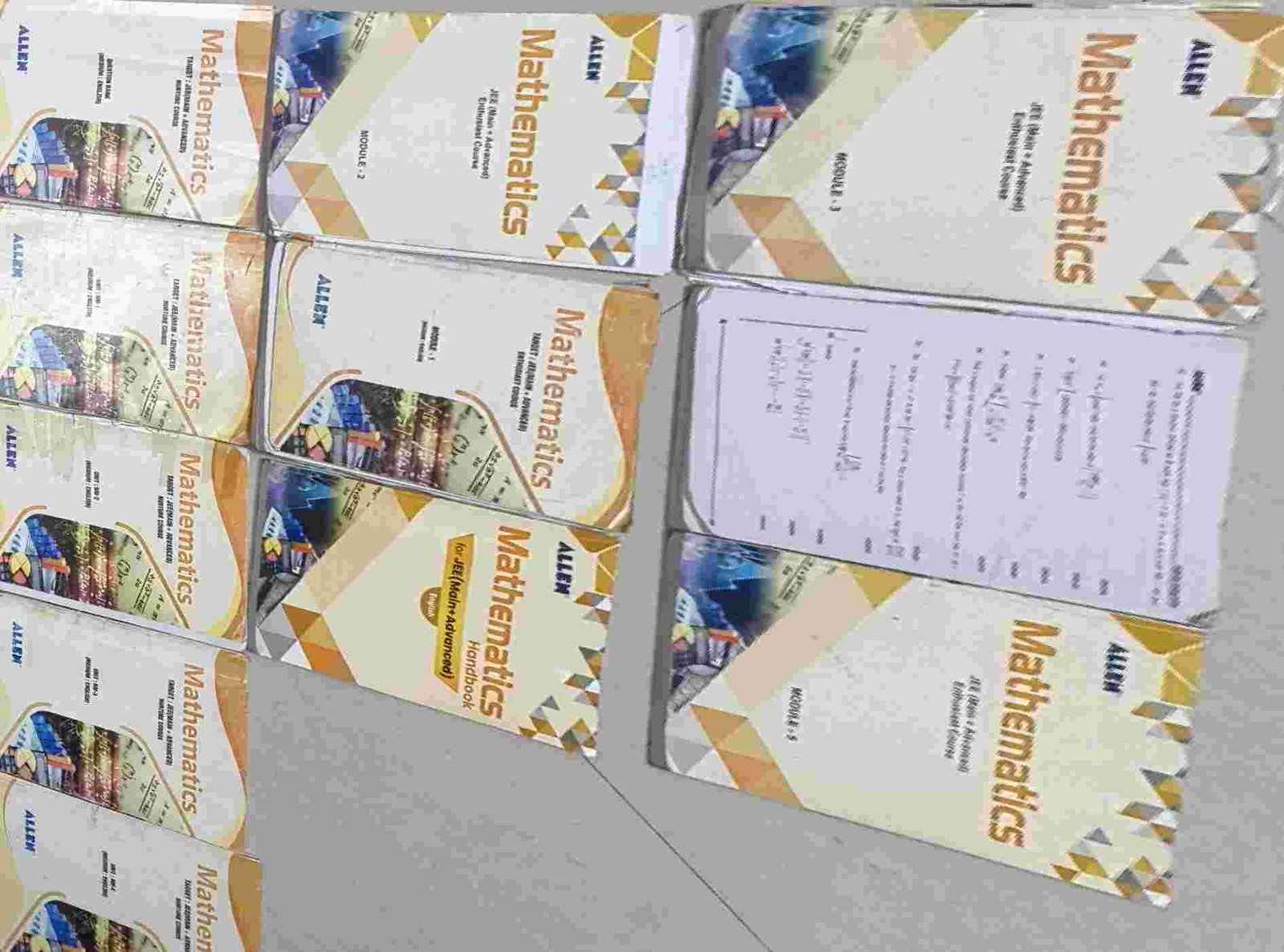 ALLEN JEE Math Modules + Handbook (11 Books) - Second Hand Book in Bhilwara - Bookaao