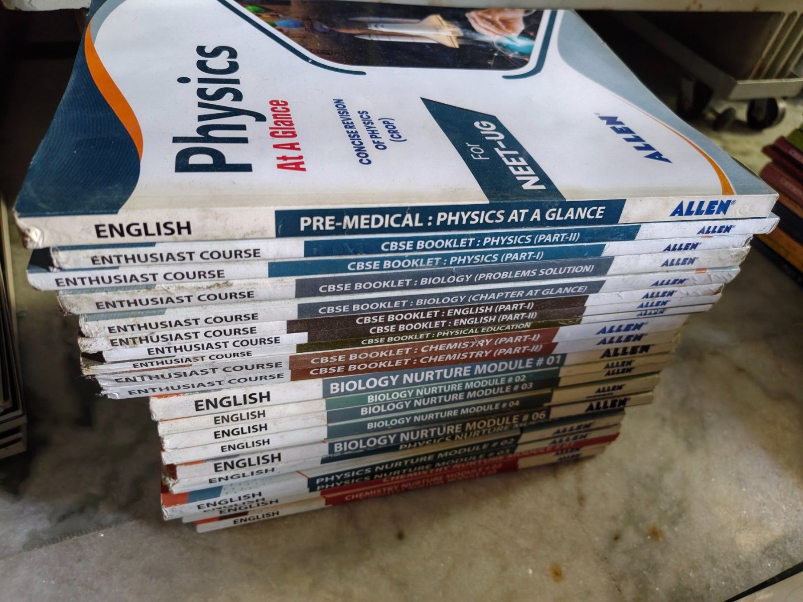 Allen modules + Abhyas mocktest papers - Second Hand - Bookaao