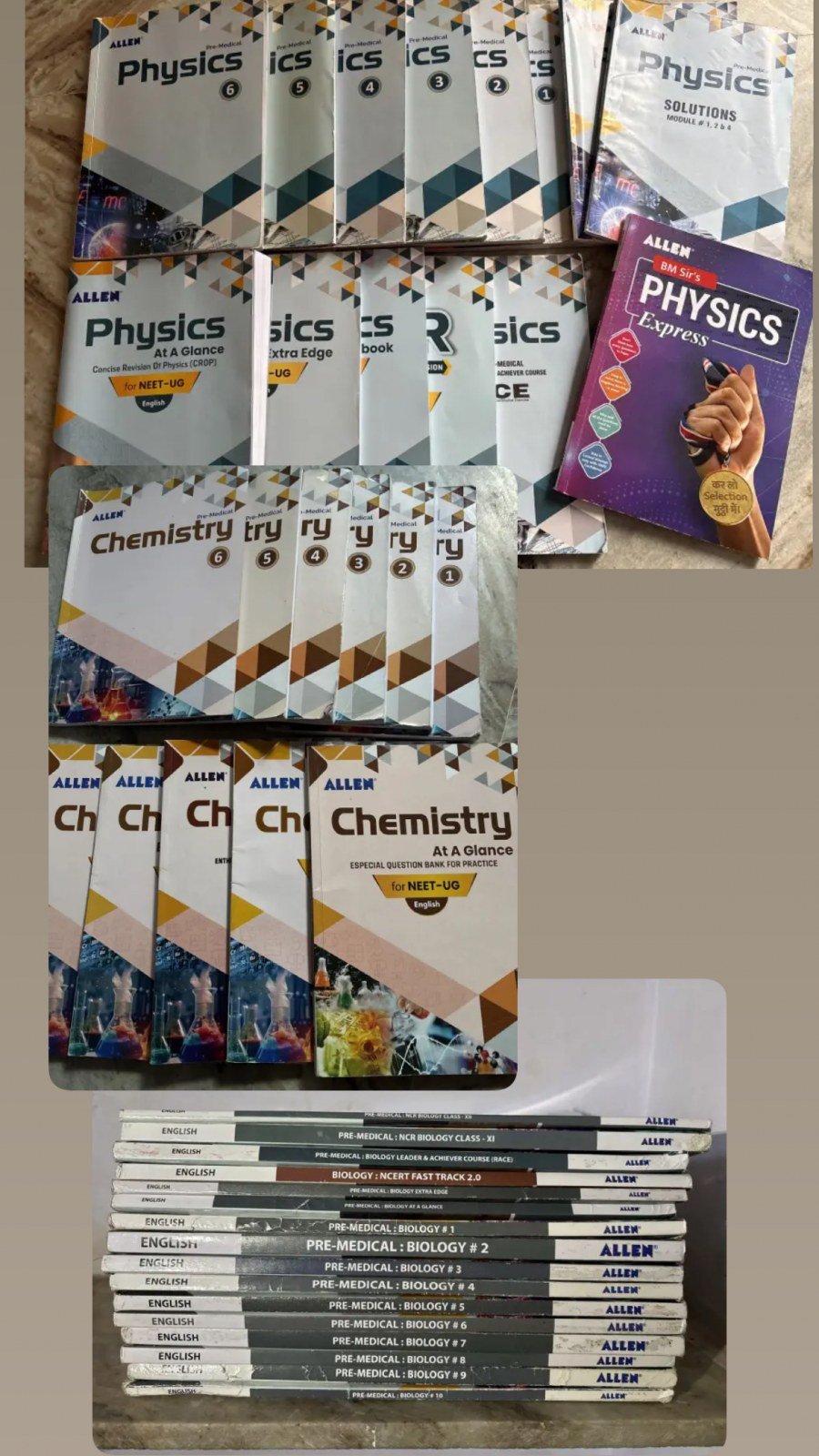 Allen NEET all Modules and other Books - Second Hand - Bookaao