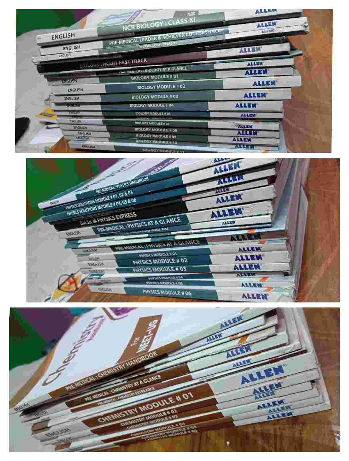 Buy Second Hand ALLEN NEET MODULES ALL SUBJECT (PCB) in GORAKHPHUR - Bookaao