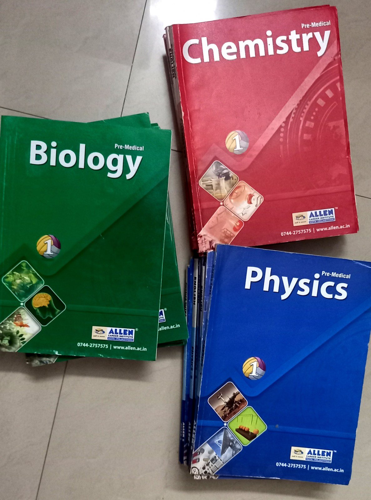 Allen neet preparation,  12th and 11th study mater - Second Hand - Bookaao