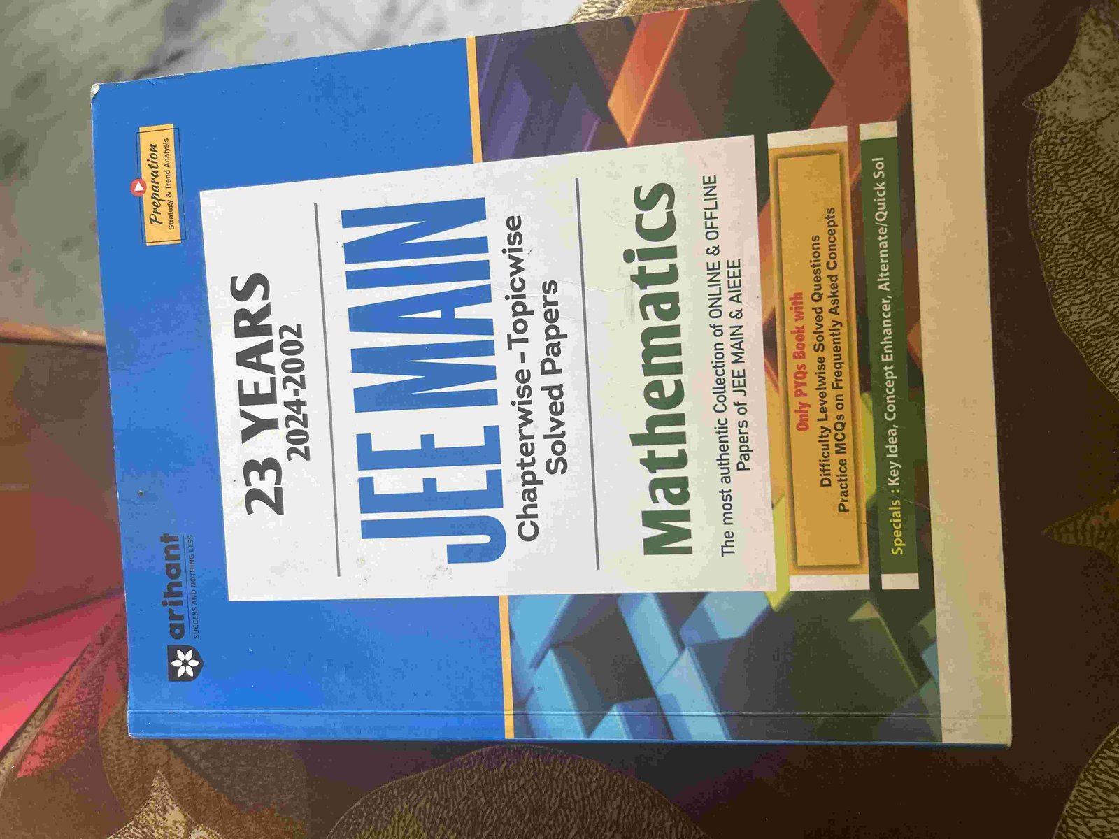 Arihant 23 Years JEE Main Math PYQs (2024-2002) - Second Hand - Bookaao
