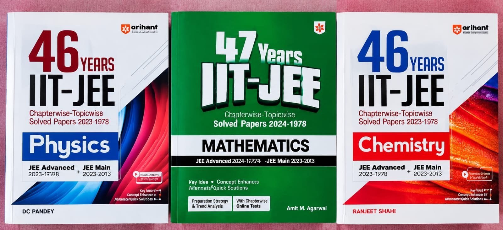 Arihant 46 Years Physics, Chemistry, Mathematics - Second Hand - Bookaao