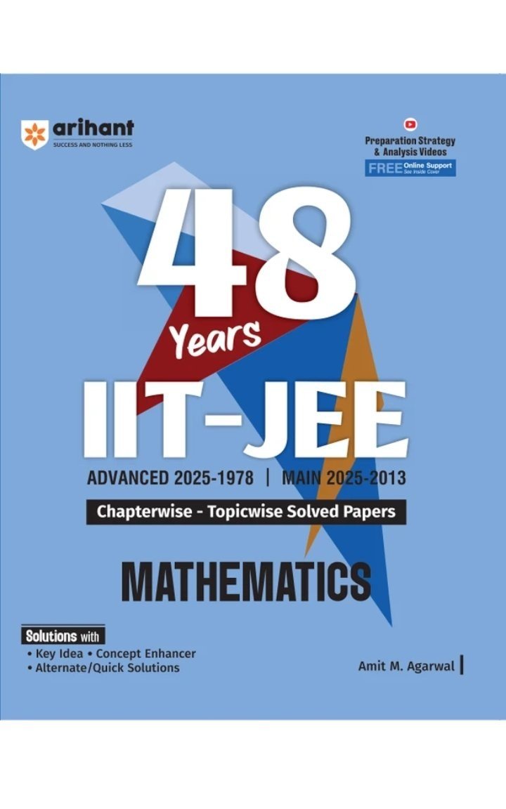 Arihant 48 Years PYQ Mathematics | No wrinkle - Second Hand - Bookaao