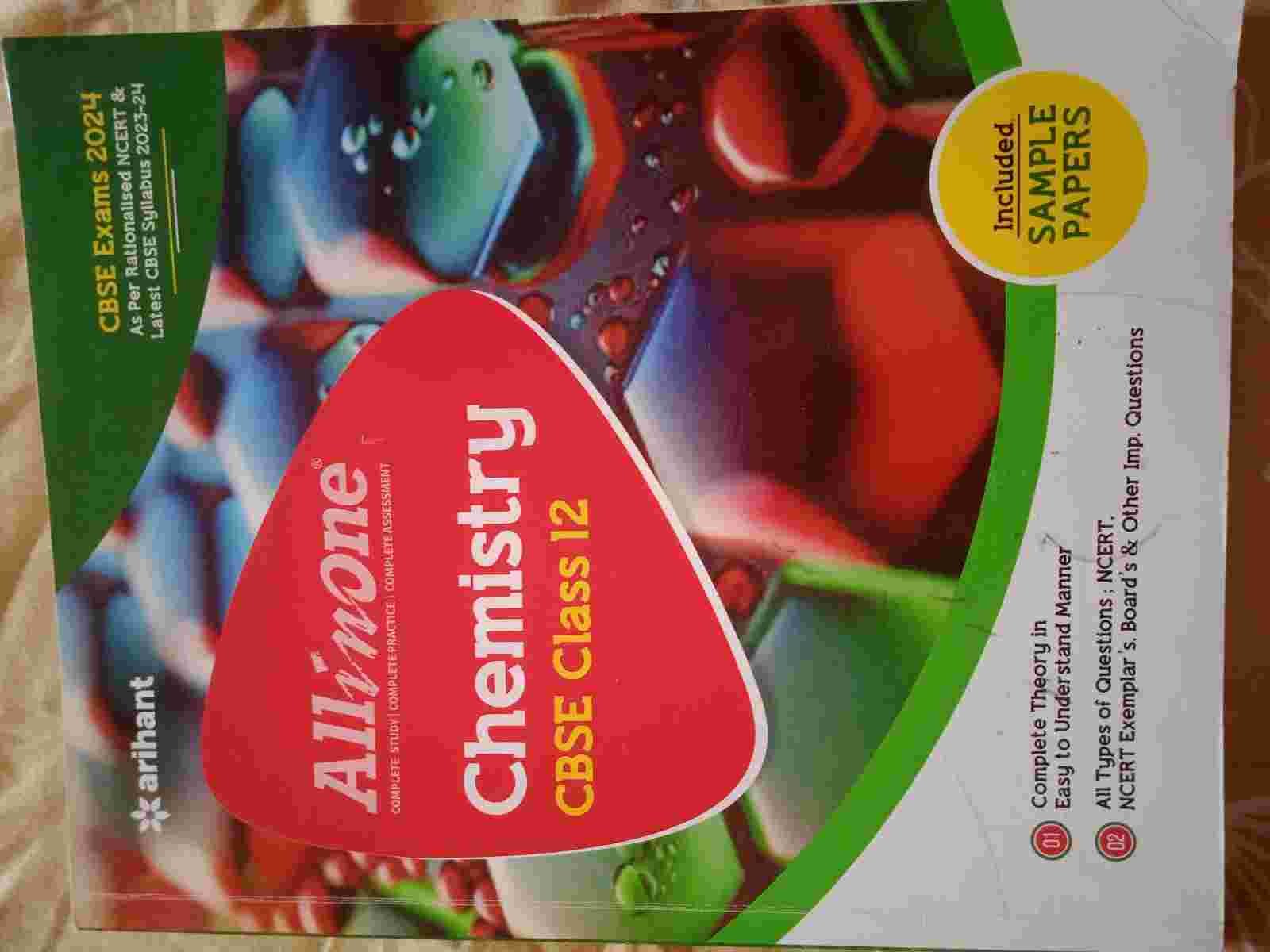 Arihant All in One Chemistry Class 12 CBSE 2024 - 2nd Hand Book - Bookaao