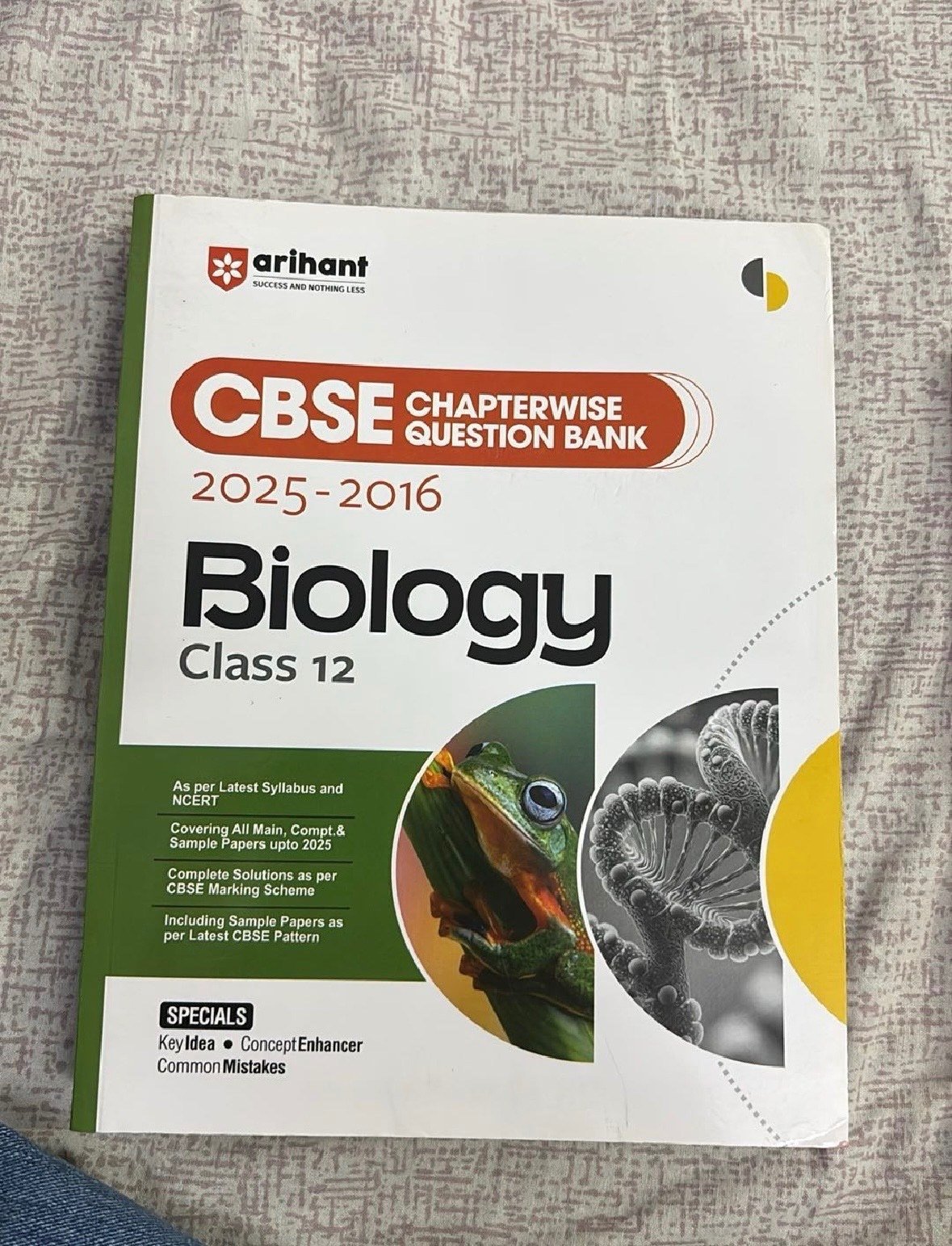 Arihant CBSE Biology Class 12 Question Bank - New Book - Bookaao