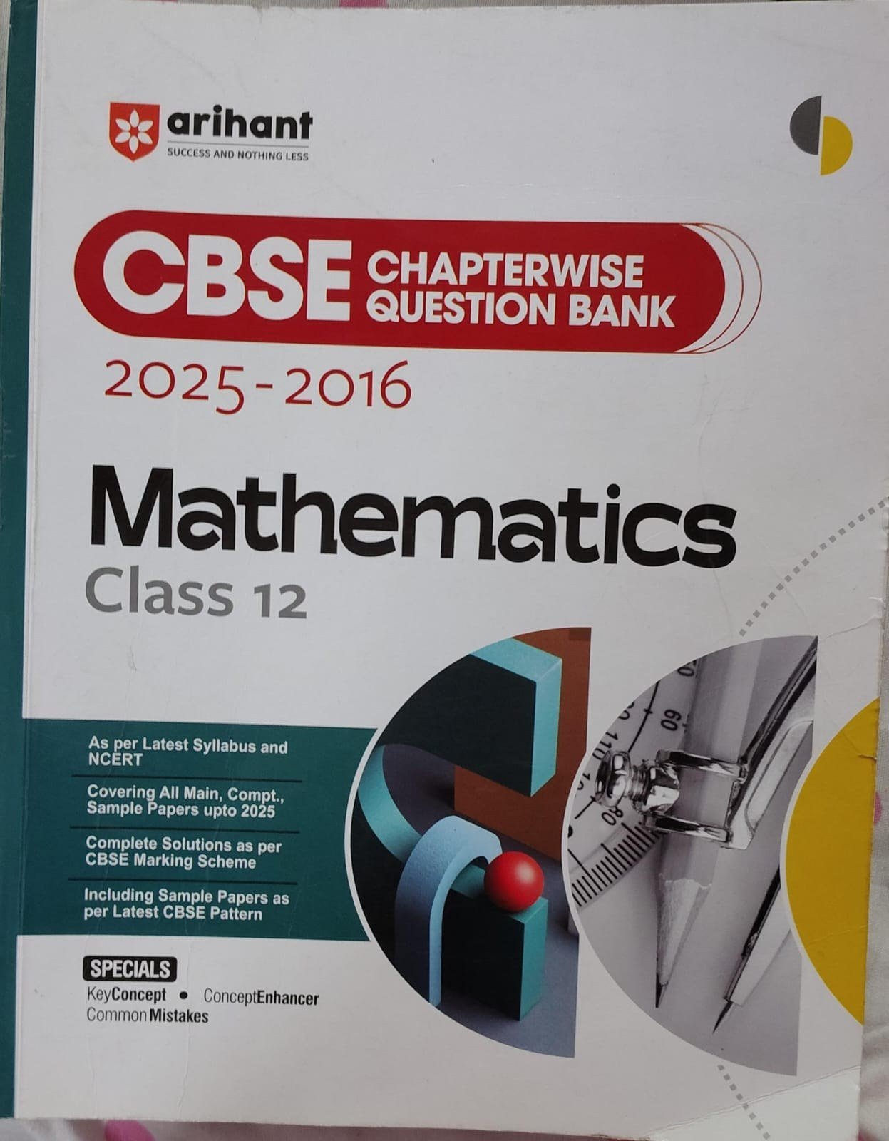 Arihant CBSE Class 12 Maths Question Bank - Second Hand - Bookaao