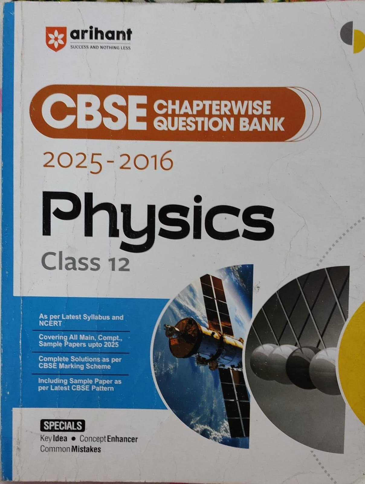 Arihant CBSE Class 12 Physics Question 2025-2016 - Second Hand - Bookaao