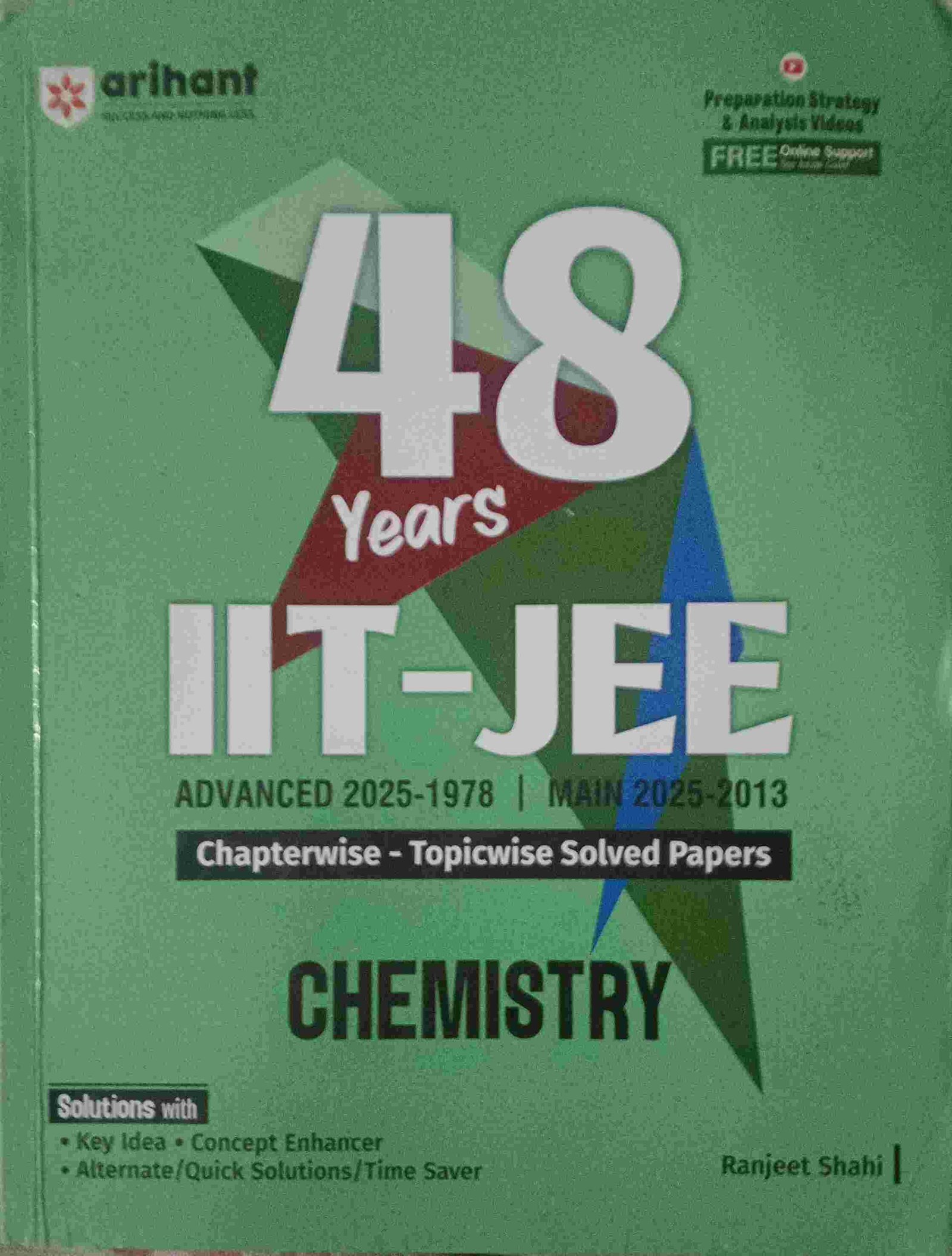 Arihant chemistry jee pyq (48 years pyq ) - New Book - Bookaao