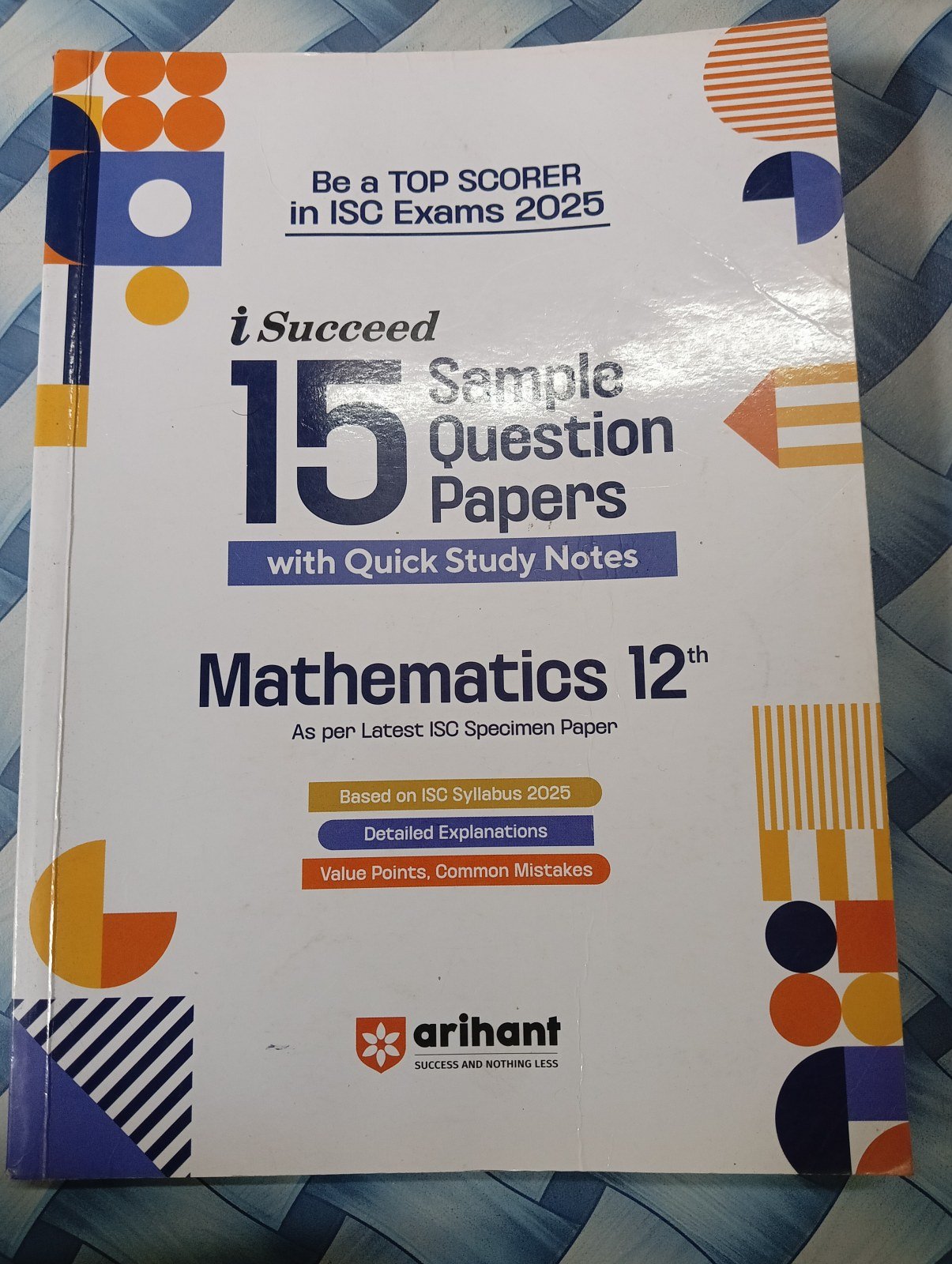 Arihant ISC Mathematics XII 15 Sample Papers Book
