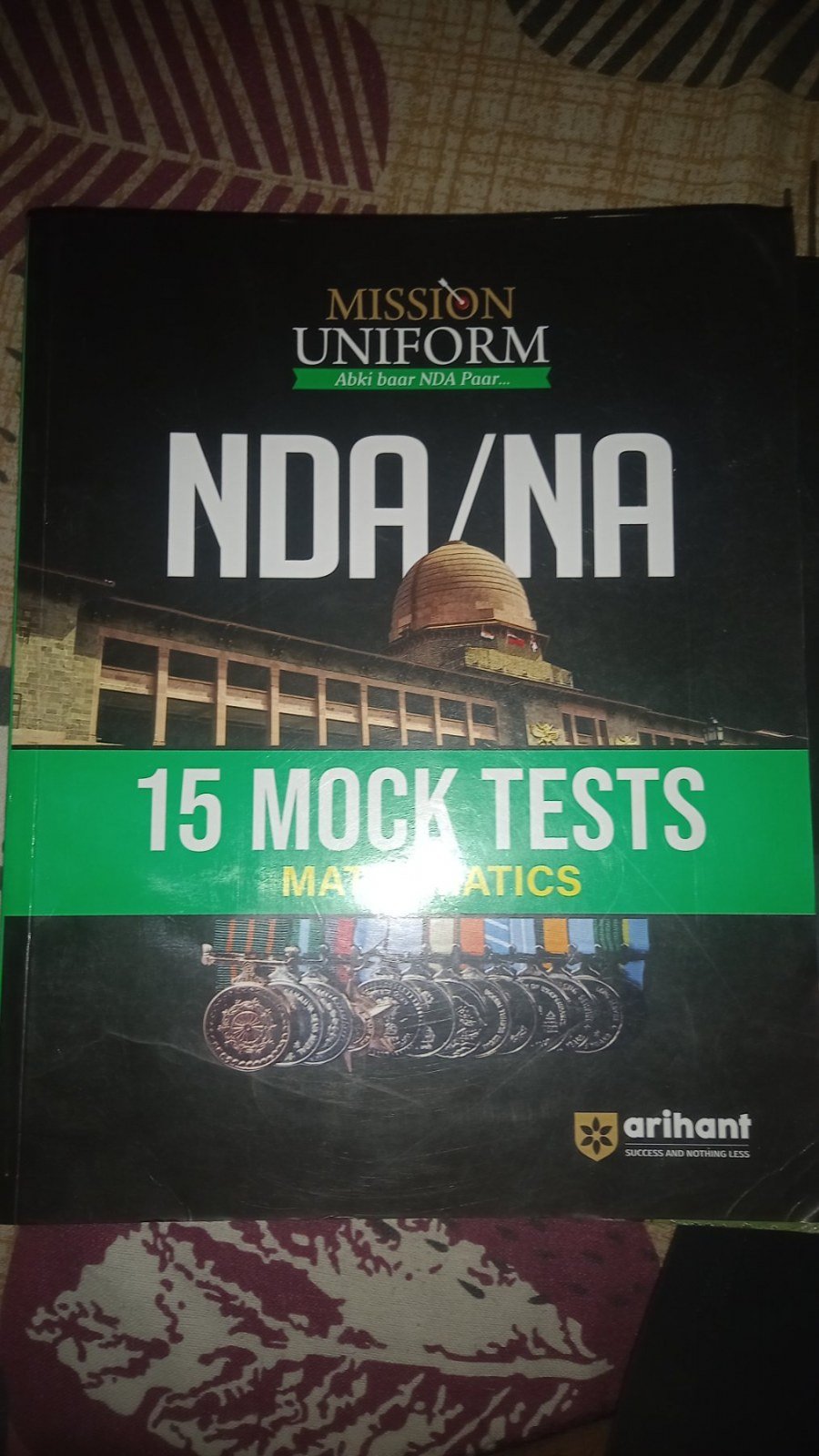 ARIHANT NDA/NA 15 MOCK TESTS MATHEMATICS - New Book - Bookaao