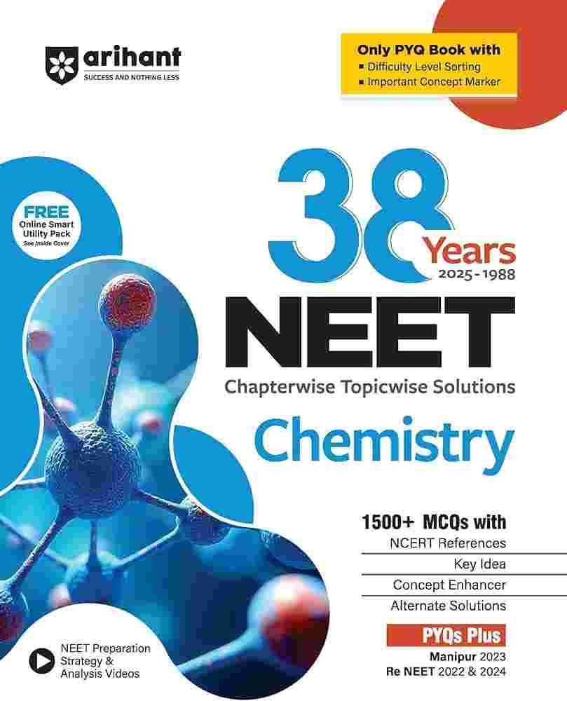 ARIHANT NEET 38 YRS PYQ  CHEMISTRY - 2nd Hand Book - Bookaao