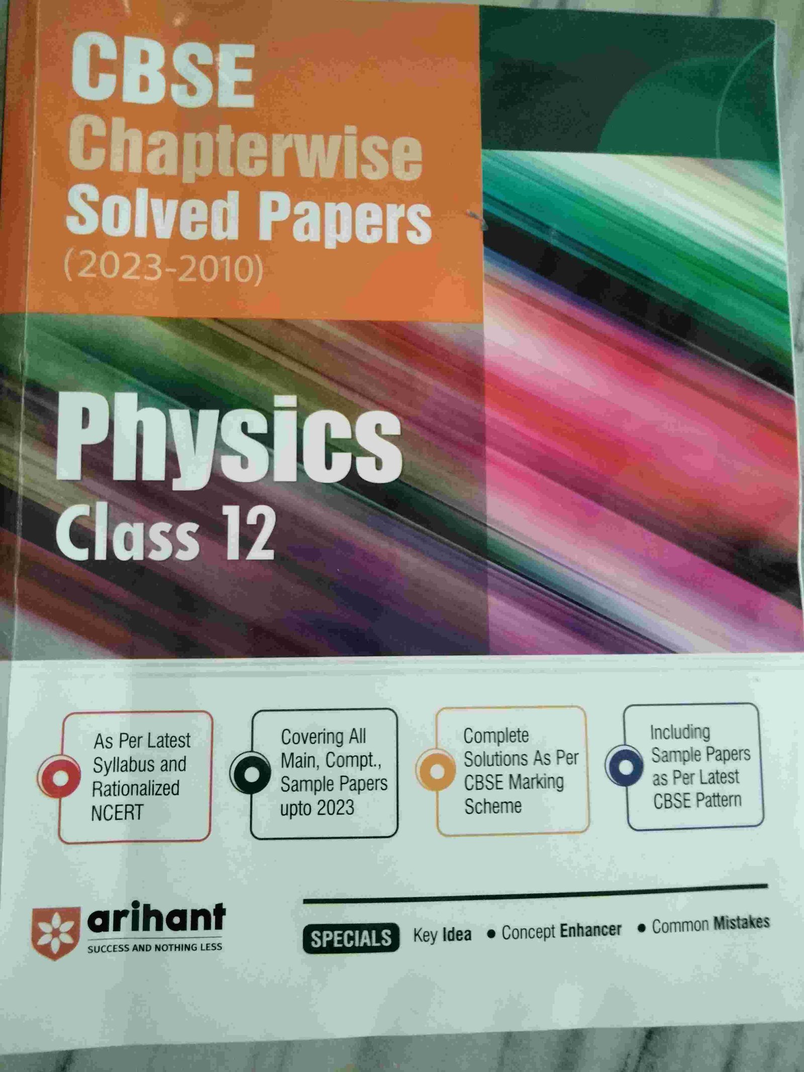 Buy New ARIHANT Physics class 12 solved papers(2023-2010) in Hathras - Bookaao