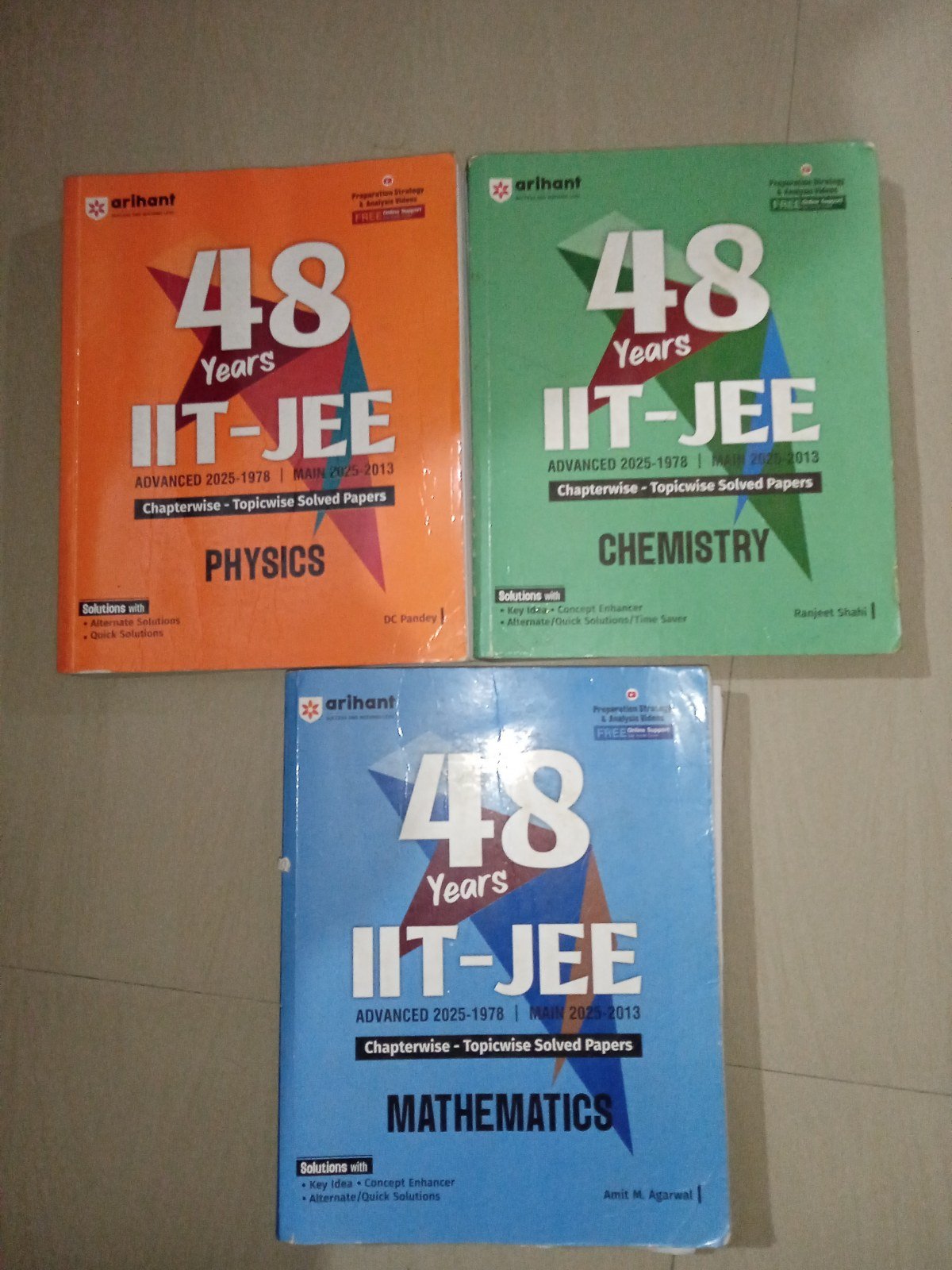 Arihant PYQs (PCM) 48 years - New Book - Bookaao