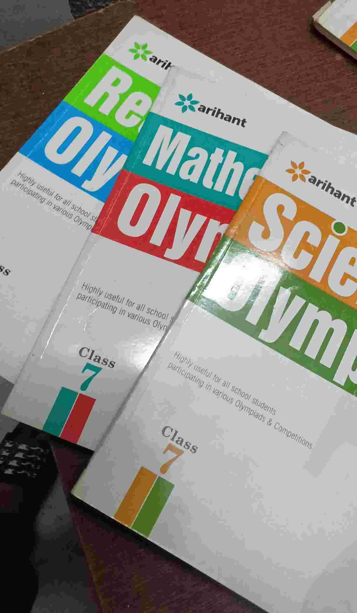 Arihant  science,maths reasoning olympiad class7 - Second Hand - Bookaao