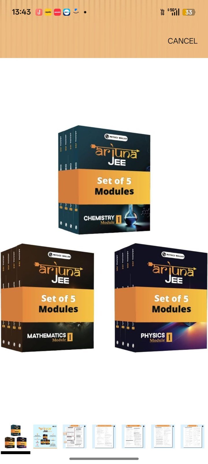 Arjuna JEE 2026 next to new modules - New Book - Bookaao