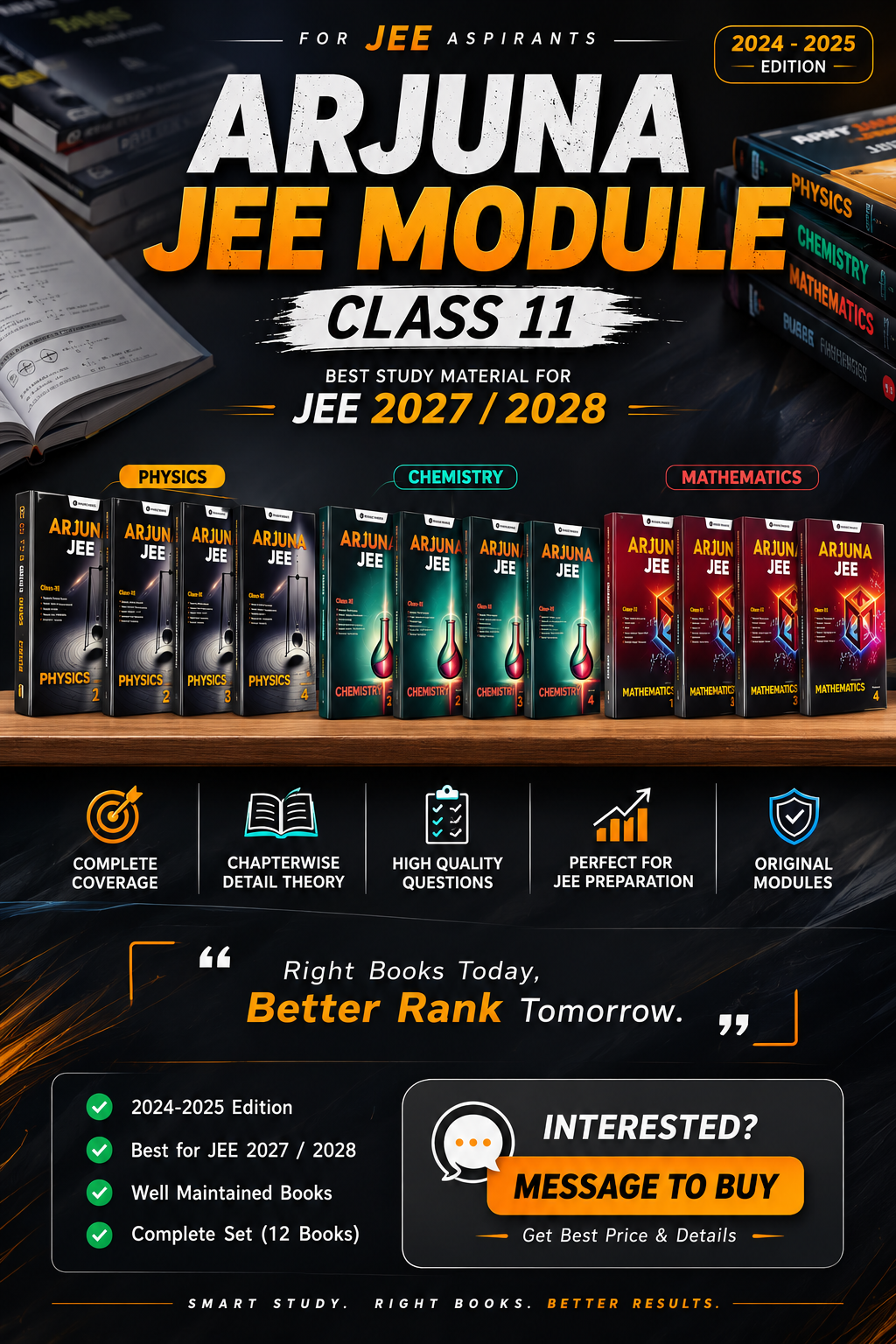 ARJUNA JEE CLASS 11 MODULES WITH SOLUTIONS (24-25) - Second Hand - Bookaao