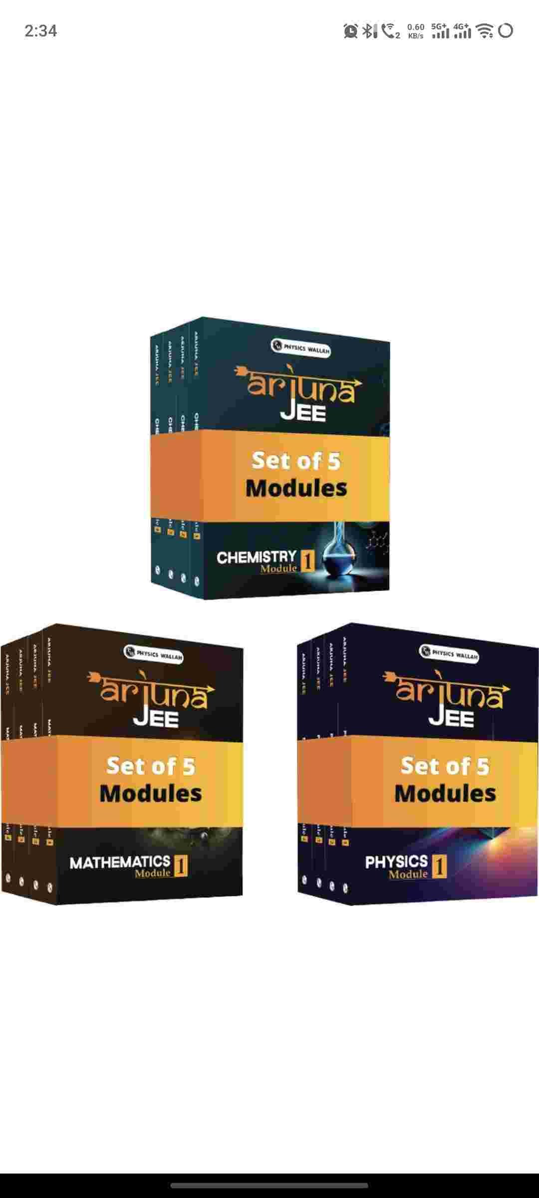 Arjuna jee module - New Book - Bookaao