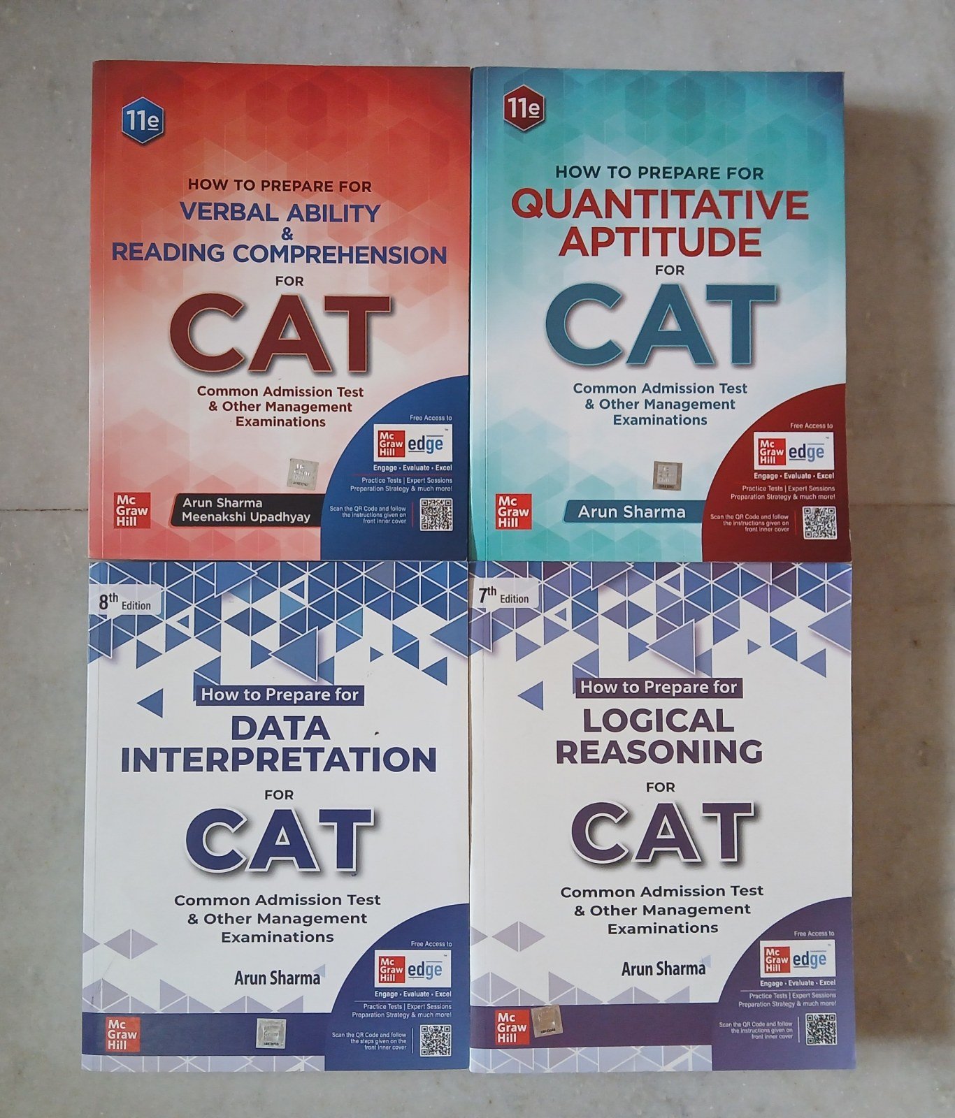 Arun Sharma CAT Prep Books (Set of 4) - Brand New - New Book - Bookaao