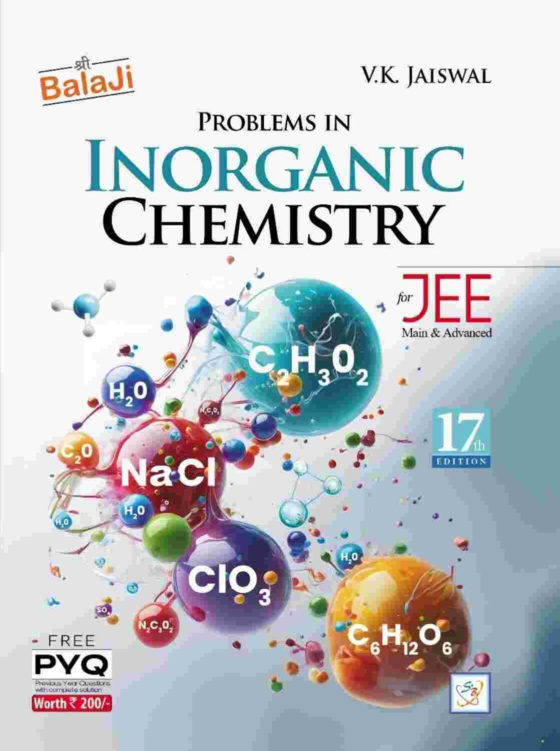Balaji Problems in Inorganic Chemistry for JEE - Second Hand - Bookaao