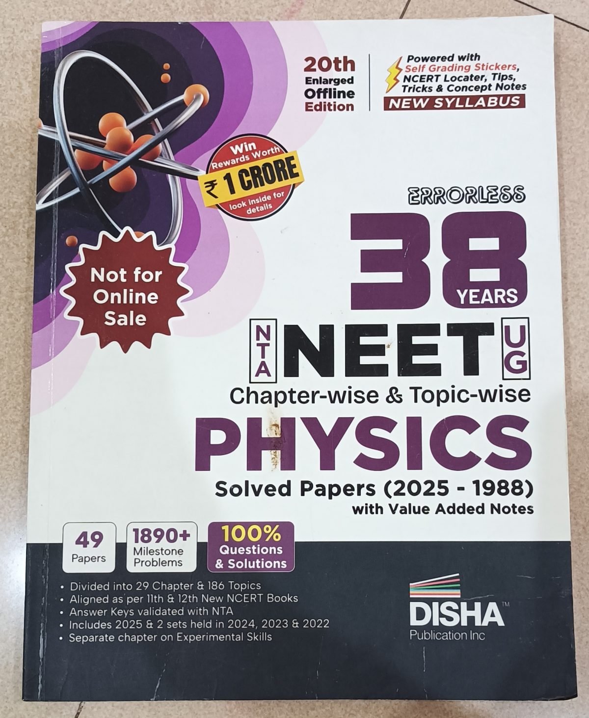 38 years NEET UG (Physics) , Disha publication — Special Offer — Bookaao