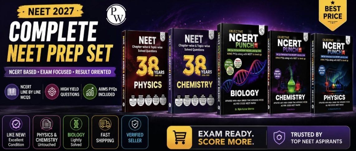 PW NEET 2026 NCERT Punch &amp; 38 Years PYQ (PCB) — Special Offer — Bookaao