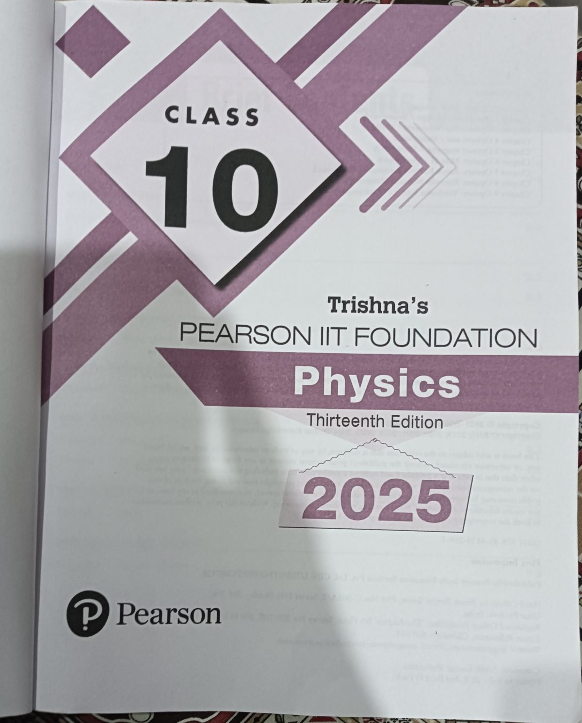 PEARSON IIT FOUNDATION PHYSICS CLASS 10th — Special Offer — Bookaao