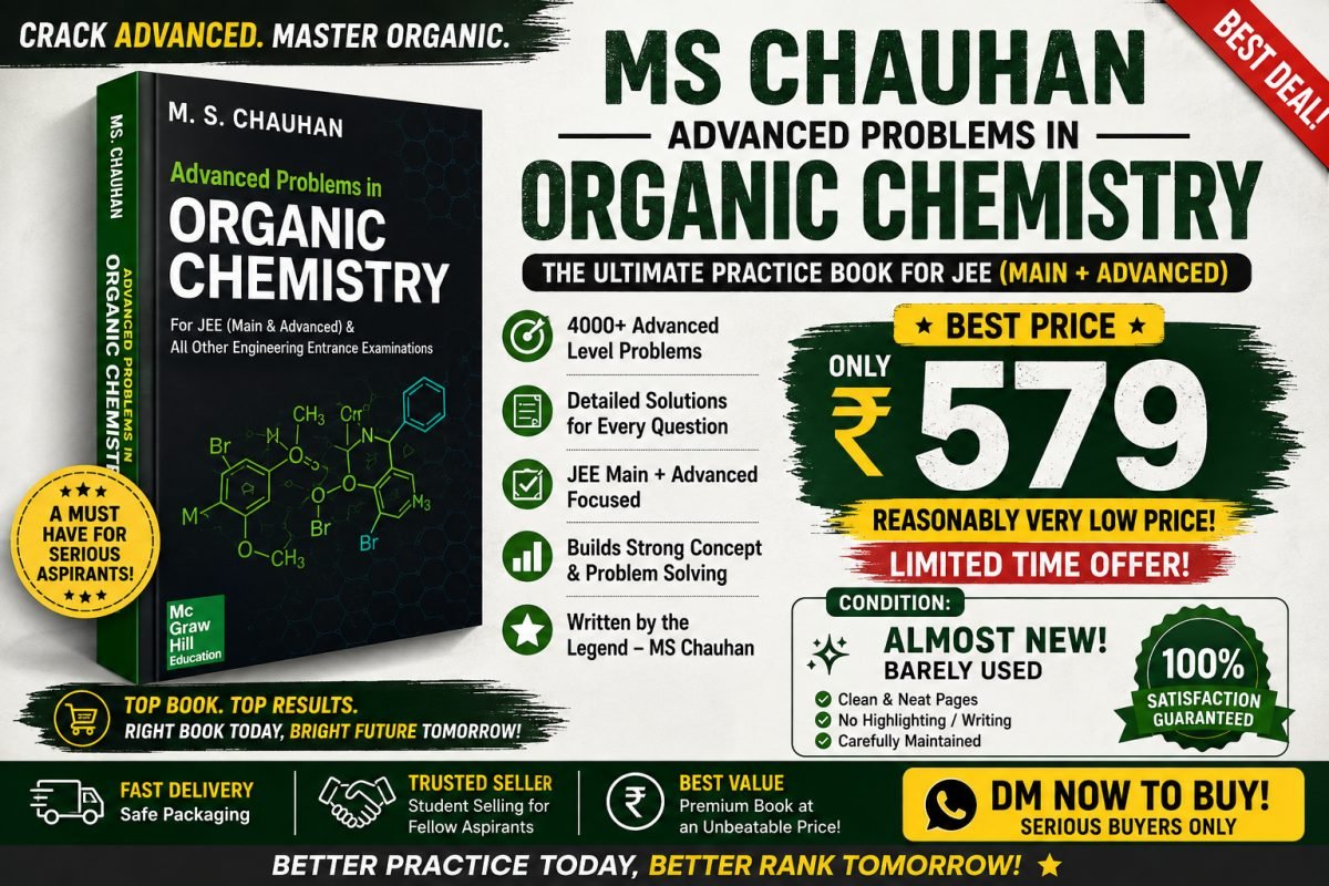 M.S CHOUHAN ADVANCED PROBLEMS IN ORGANIC CHEMISTRY — Special Offer — Bookaao