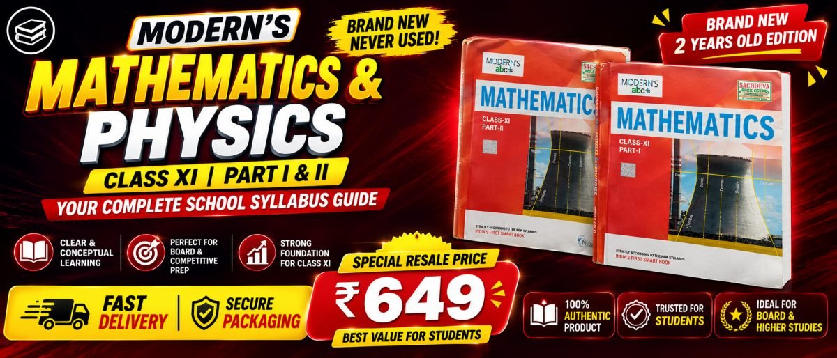 Modern Abc+ maths class 11 part 1  and 2 — Special Offer — Bookaao