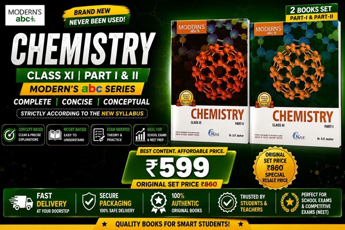 Modern Abc+ chemistry class 11 part 1  and 2 — Special Offer — Bookaao