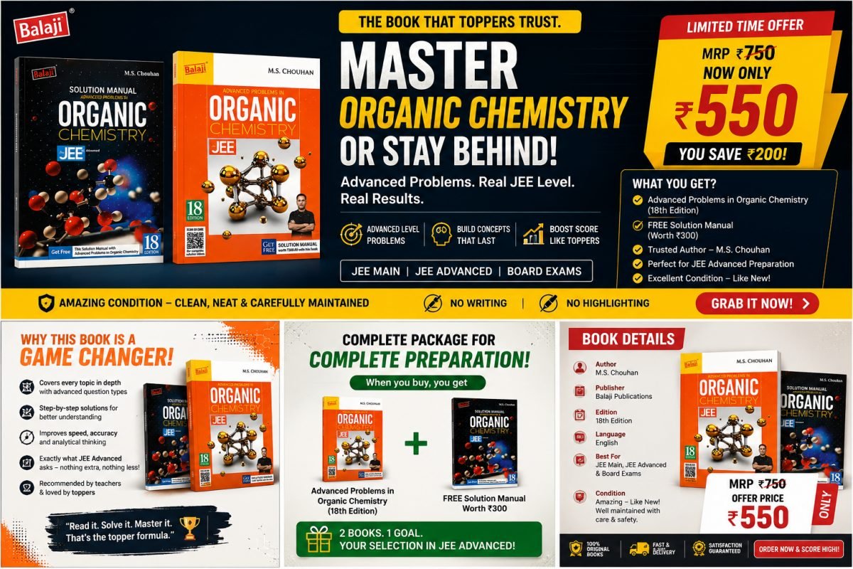 M.S.Chouhan Advanced Problems in Organic Chemistry — Special Offer — Bookaao