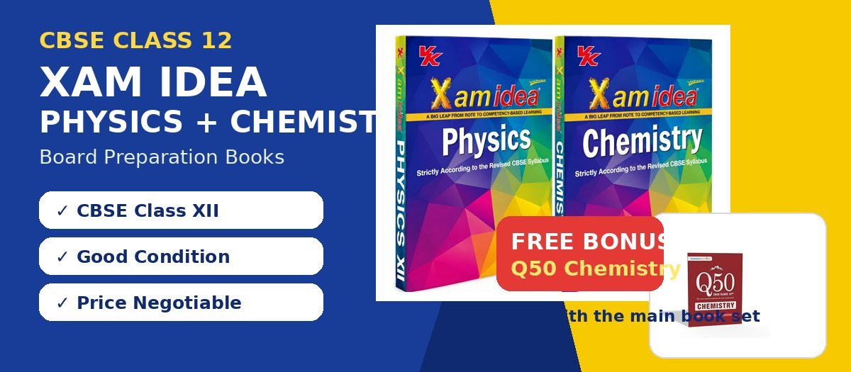 Xam Idea Class 12 Physics &amp; Chemistry – CBSE — Special Offer — Bookaao