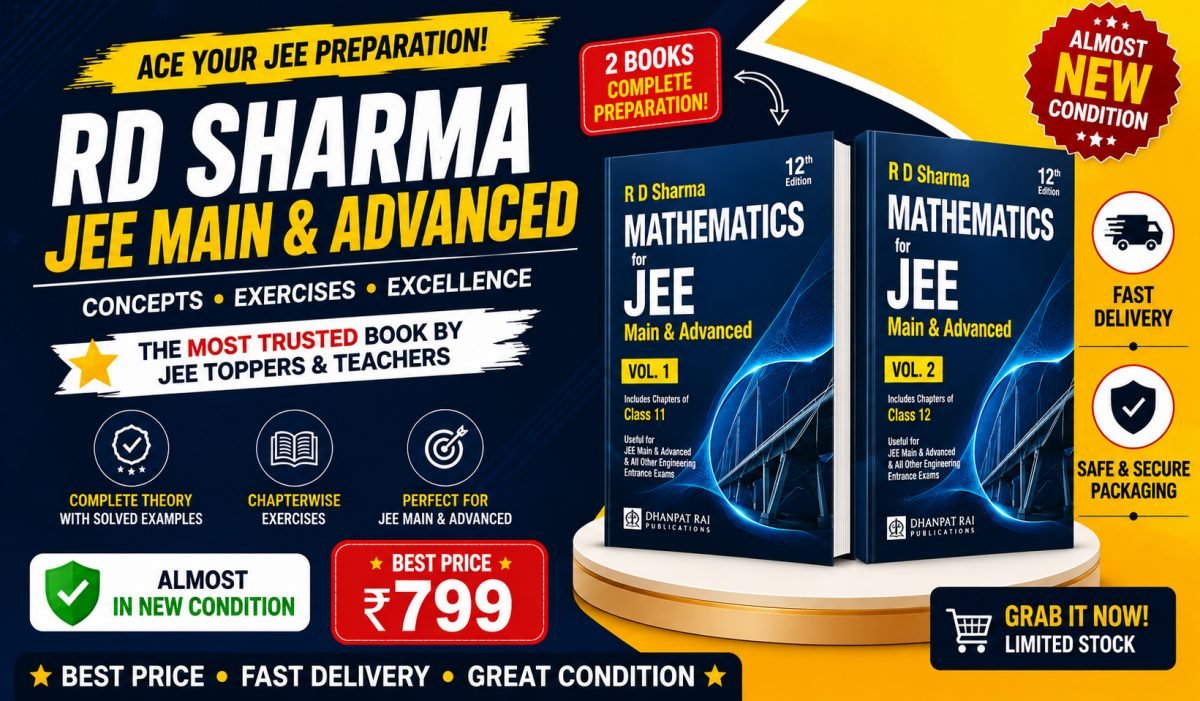 JEE RD-SHARMA MATHS COMBO (VOL I+II) 🆕 — Special Offer — Bookaao