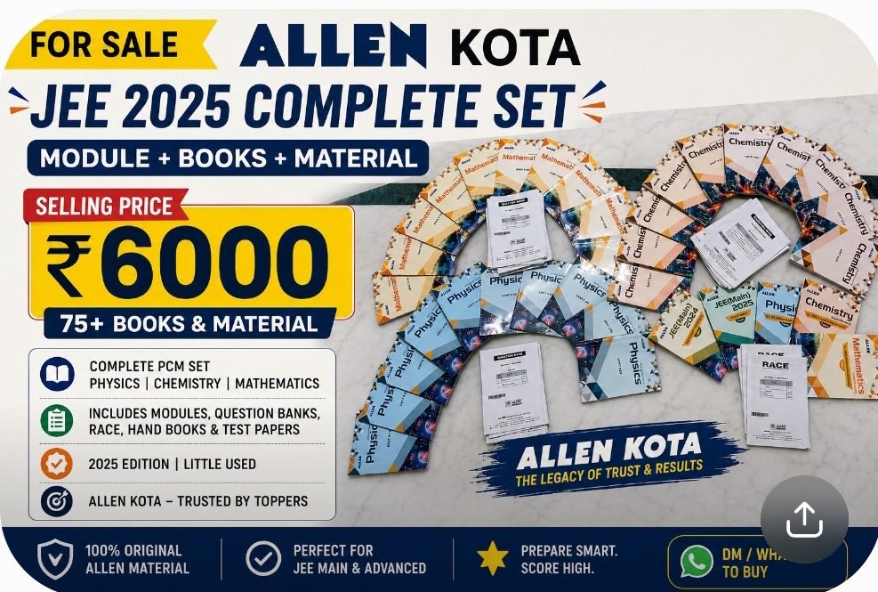 ALLEN KOTA JEE MAINS AND ADVANCED MODULE FULL SET — Special Offer — Bookaao